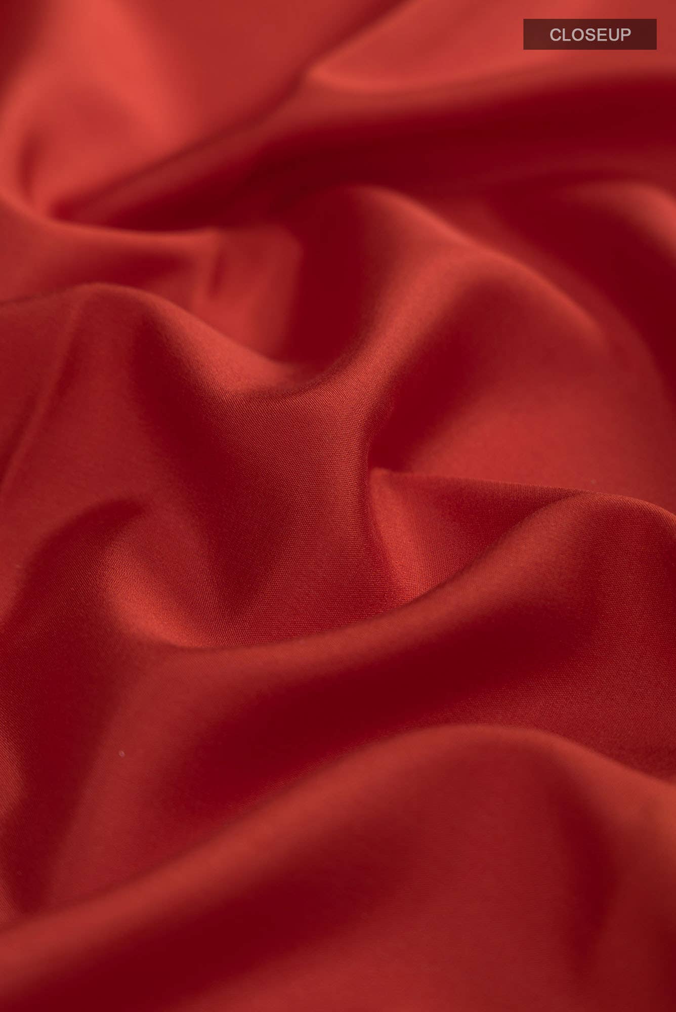 Brick Orange Mysore Crepe Saree