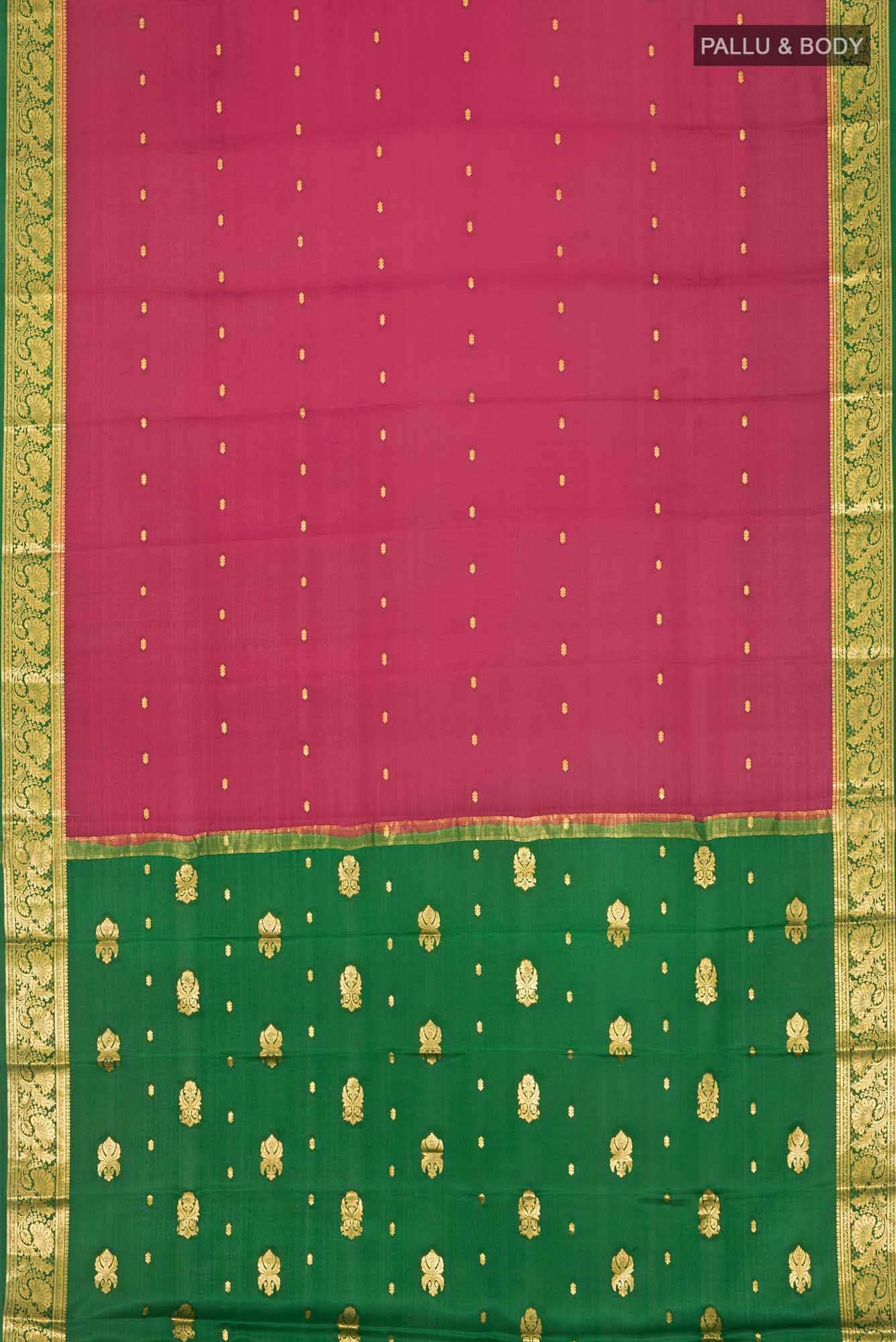 Maroon Crepe Saree