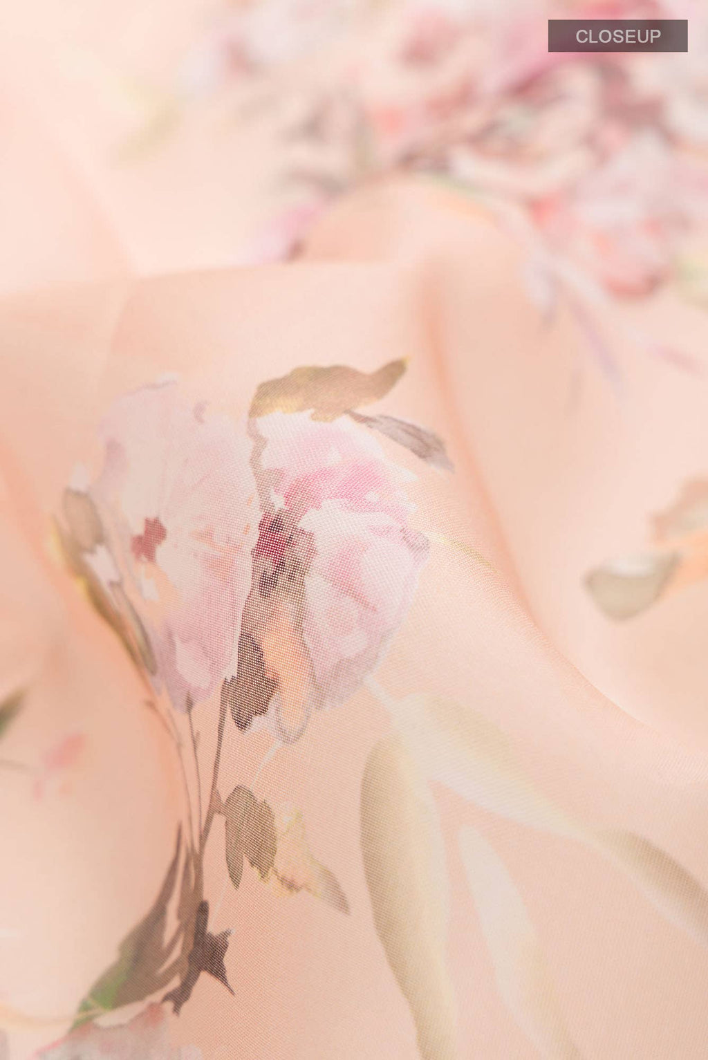 Peach Organza Silk Saree