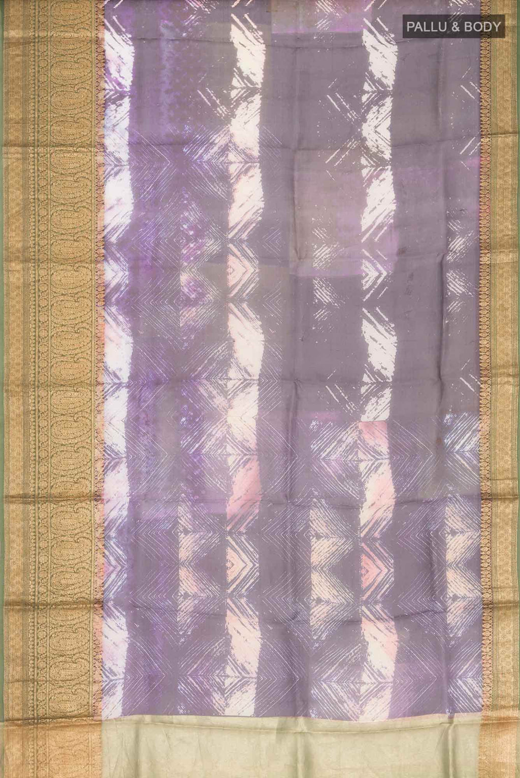 Brown Organza Silk Saree