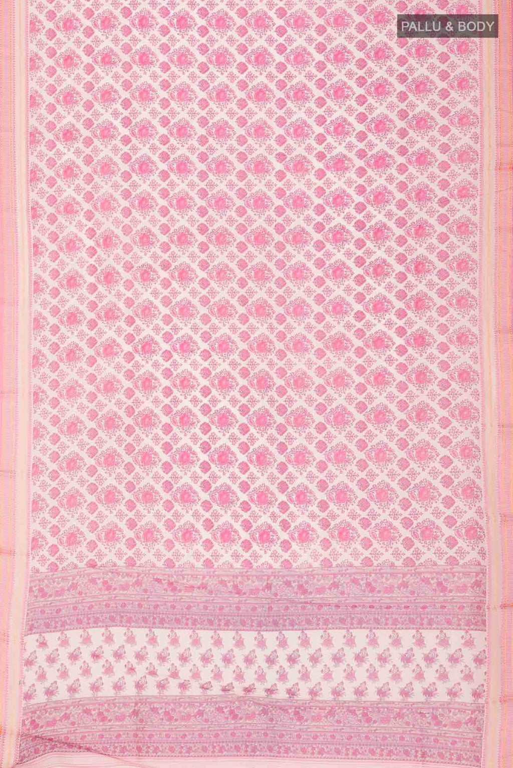 Beige Tussar Silk Saree