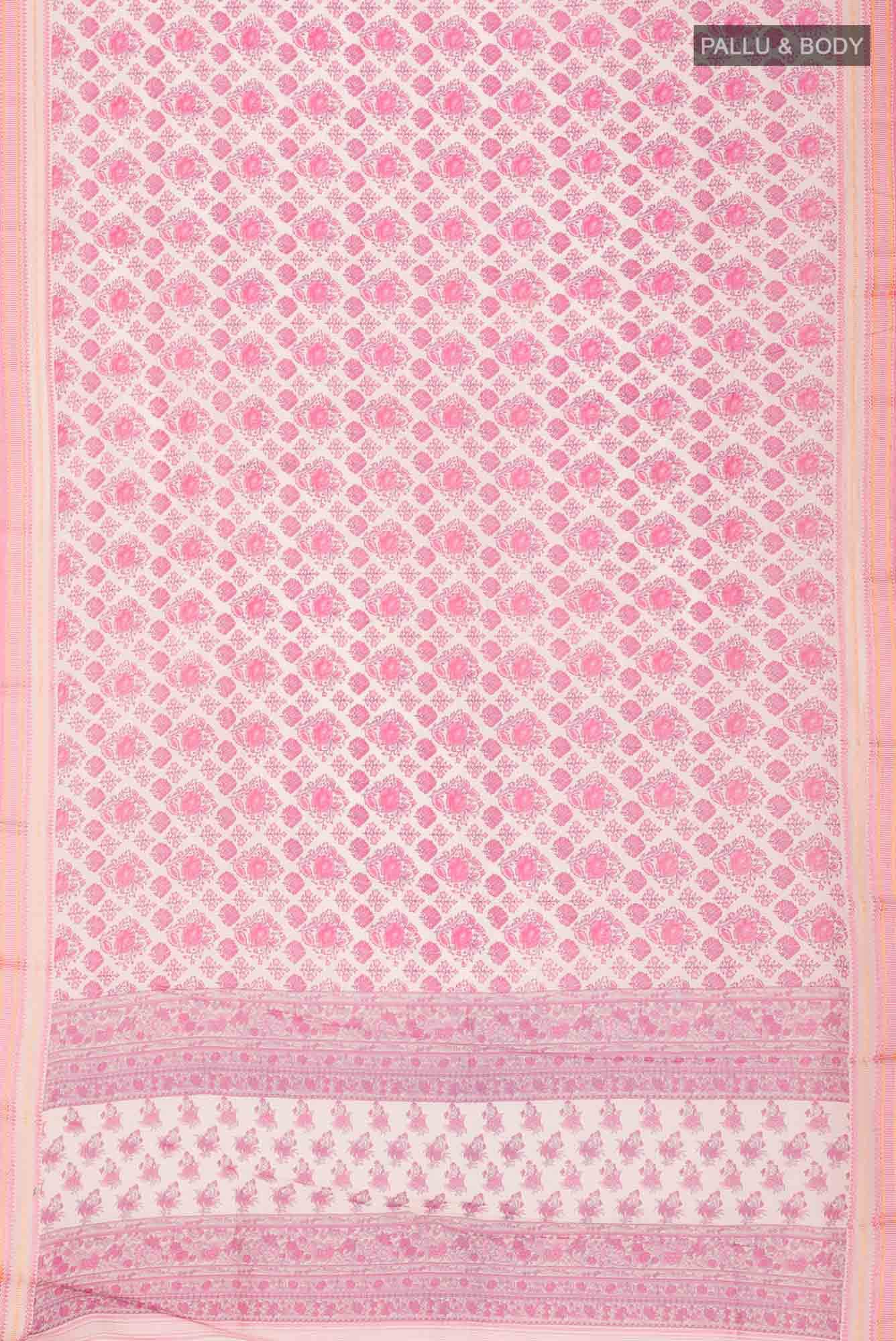 Beige Tussar Silk Saree