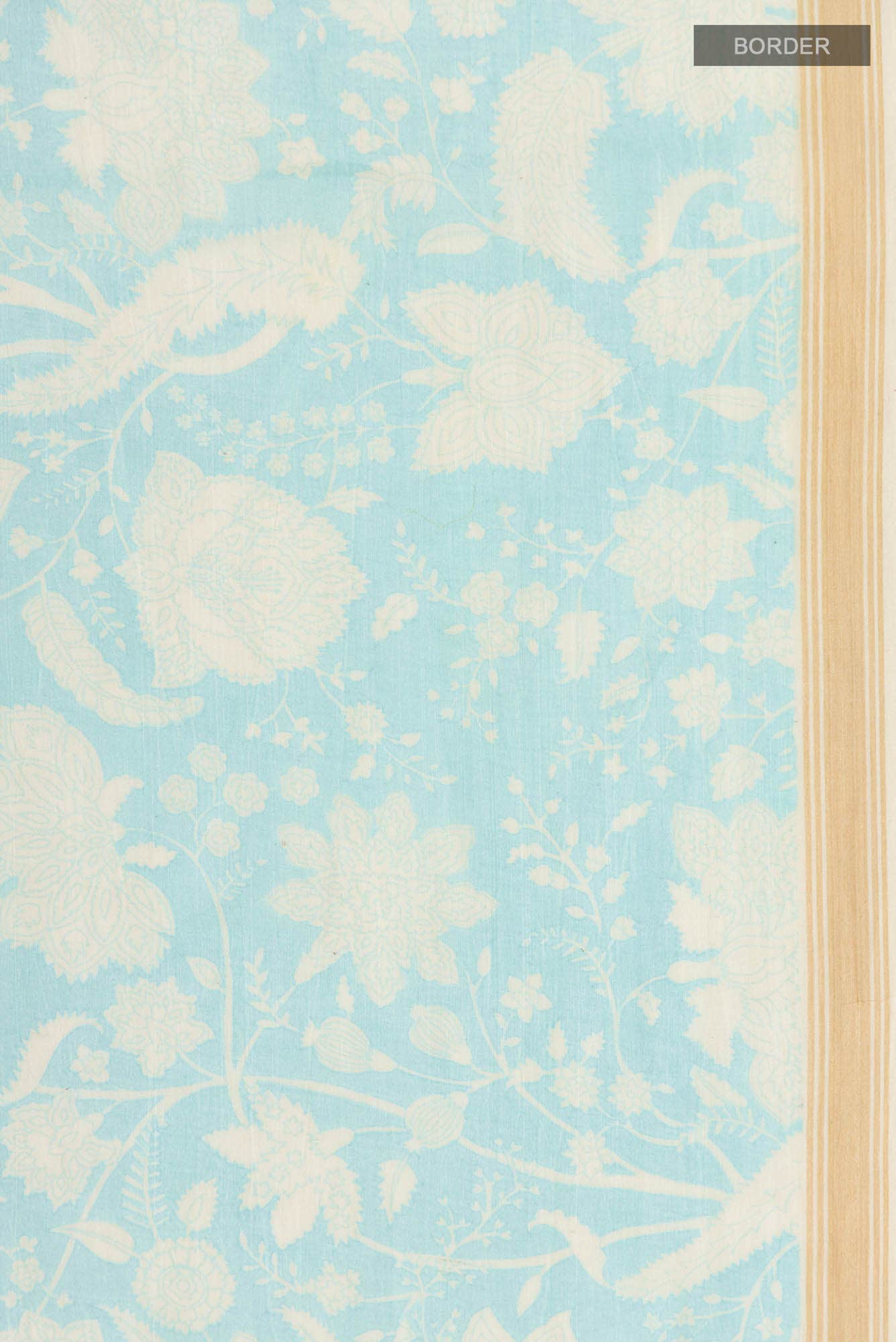Blue Bhagalpuri Tussar Silk Saree