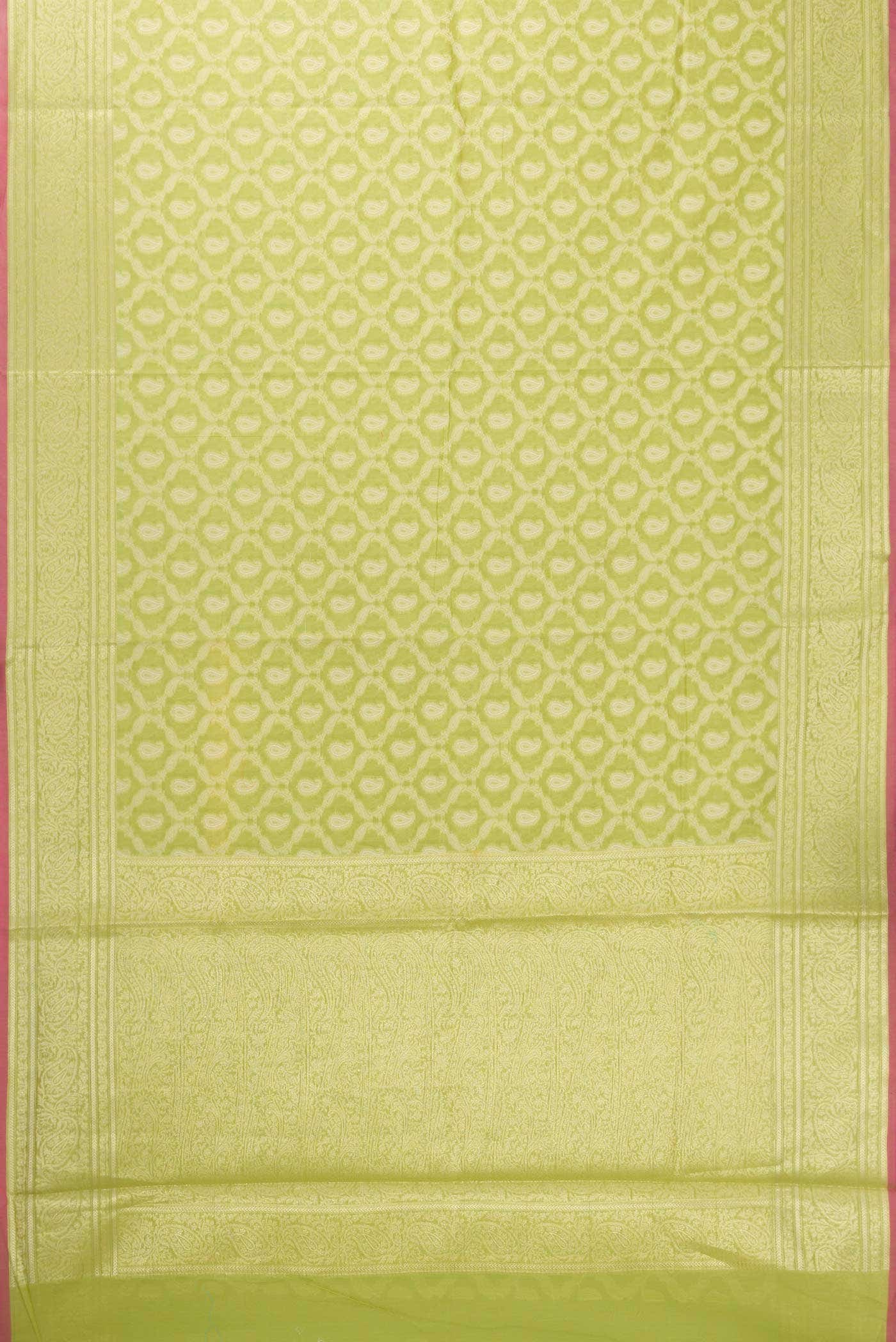 Green Blended Chanderi Silk Saree