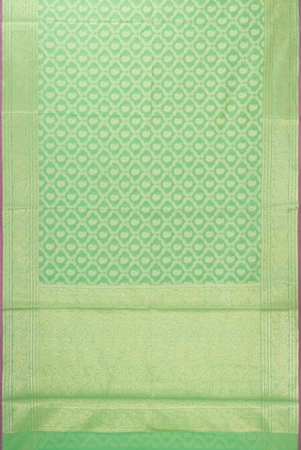 Green Blended Chanderi Silk Saree