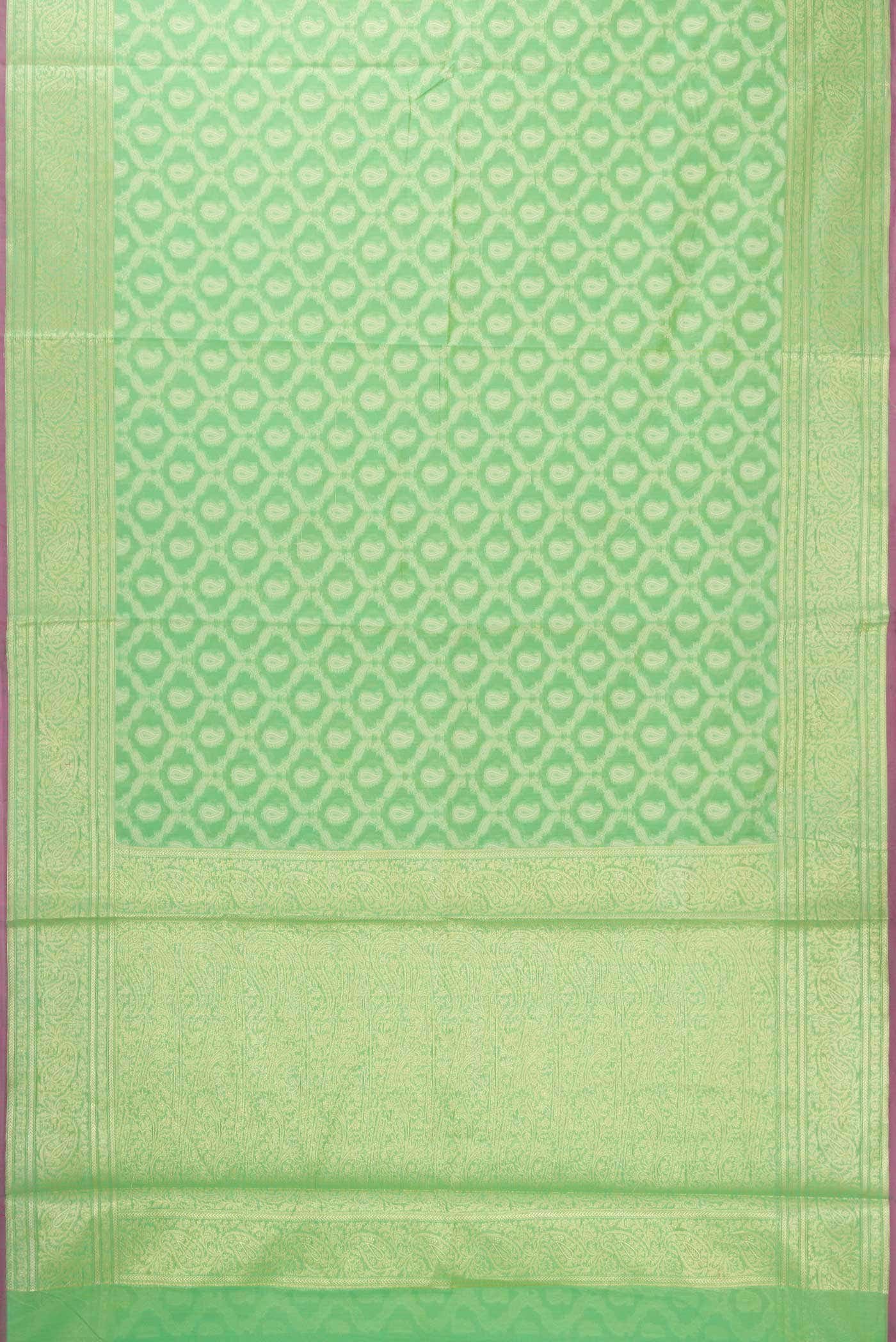 Green Blended Chanderi Silk Saree