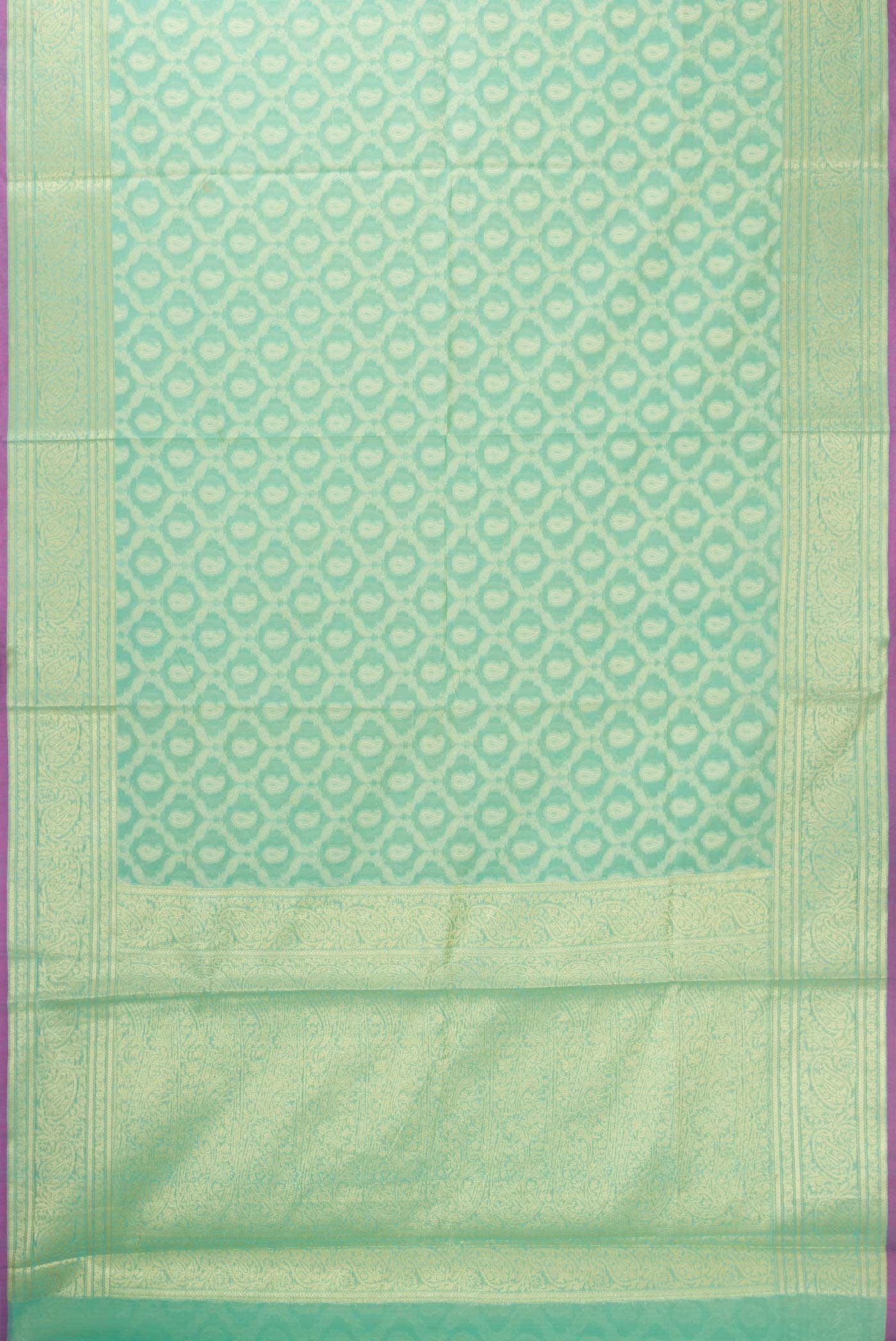 Light Green Blended Chanderi Silk Saree