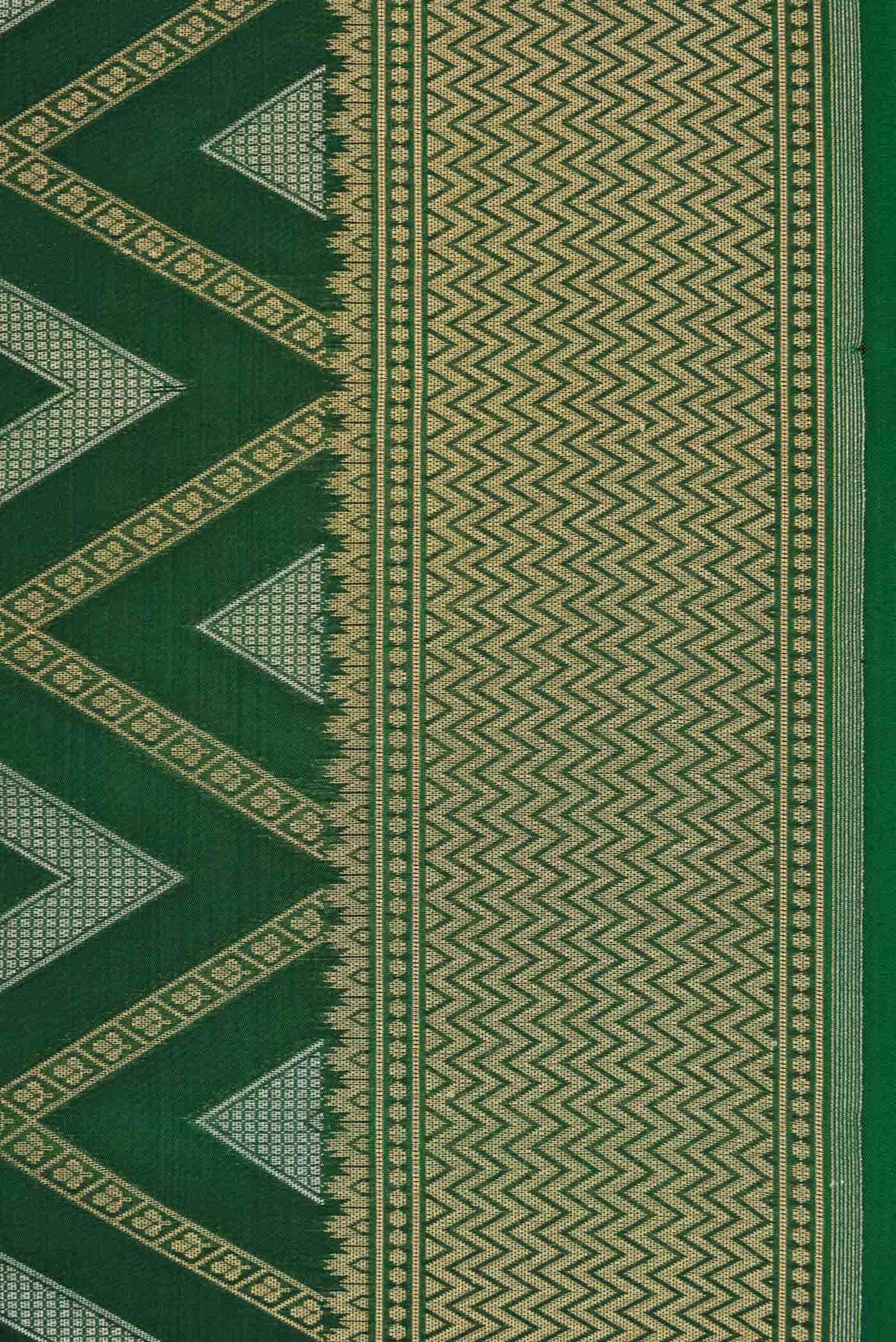 Green Blended Banarasi Silk Saree