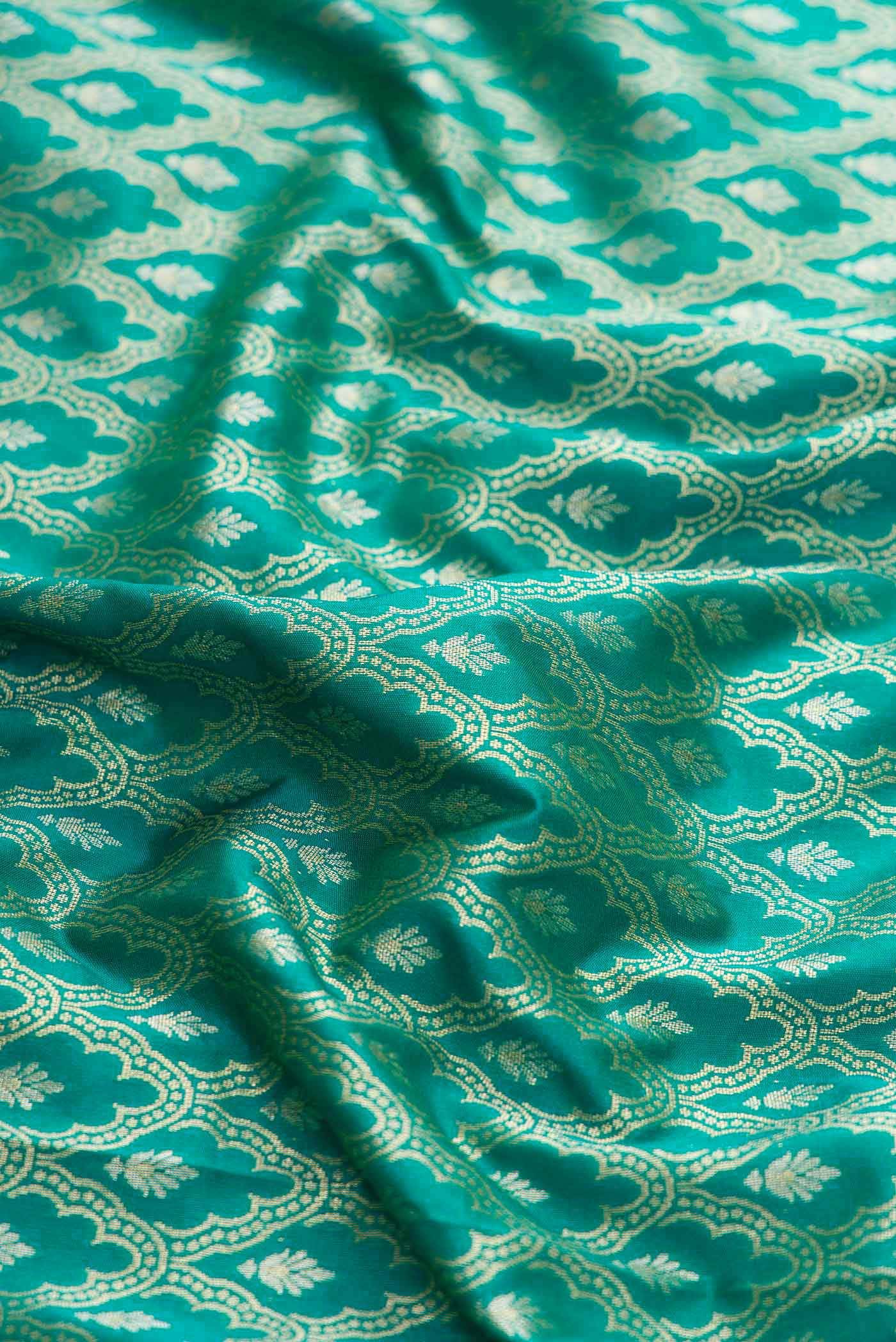 Green Blended Banarasi Silk Saree