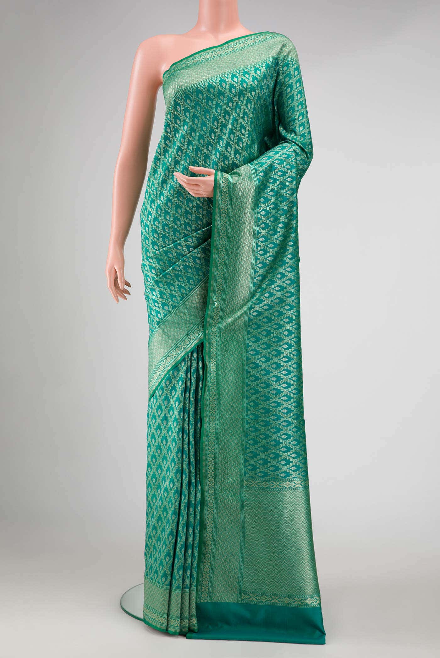 Green Blended Banarasi Silk Saree