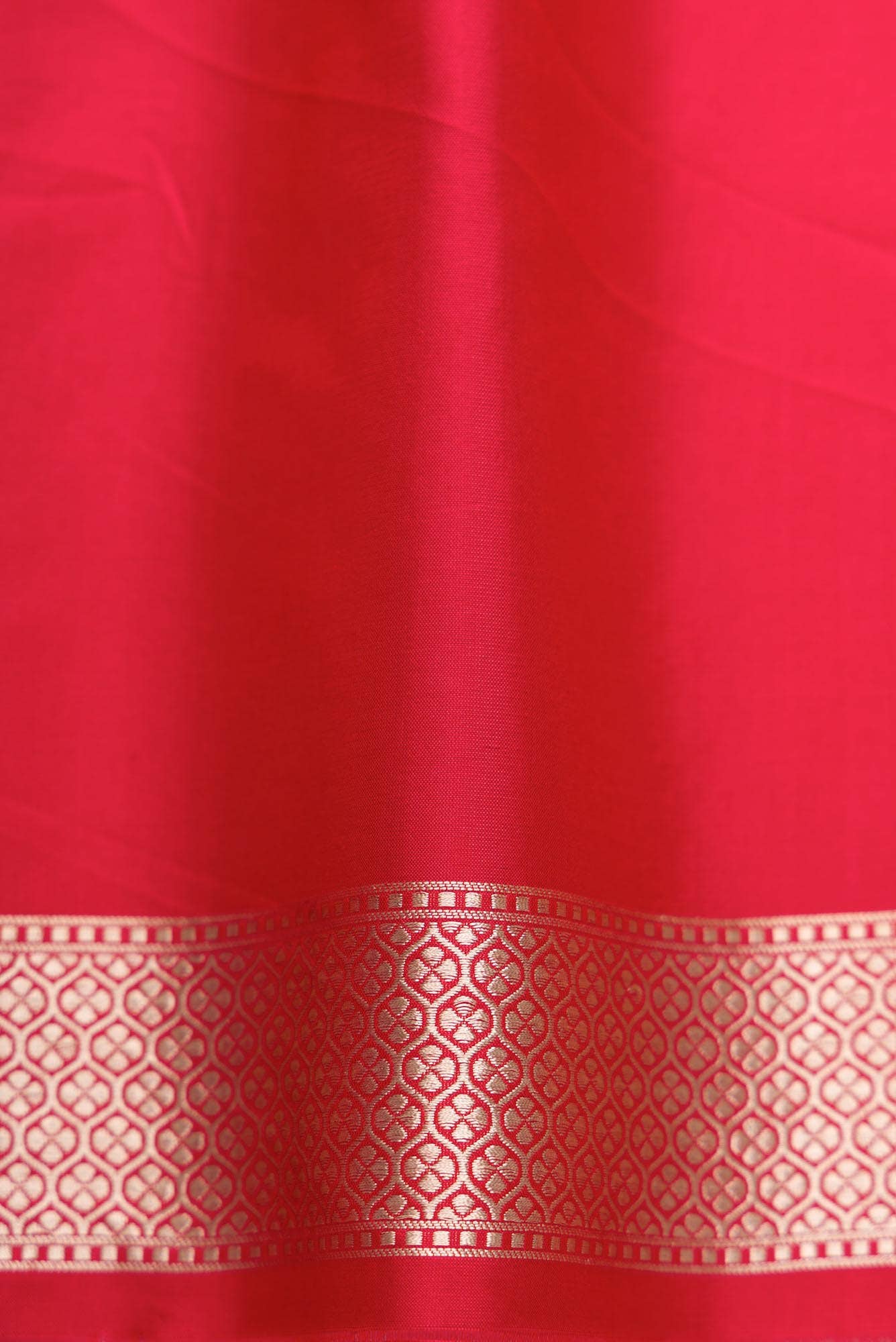 Red Dual Tone Banarasi Silk Saree