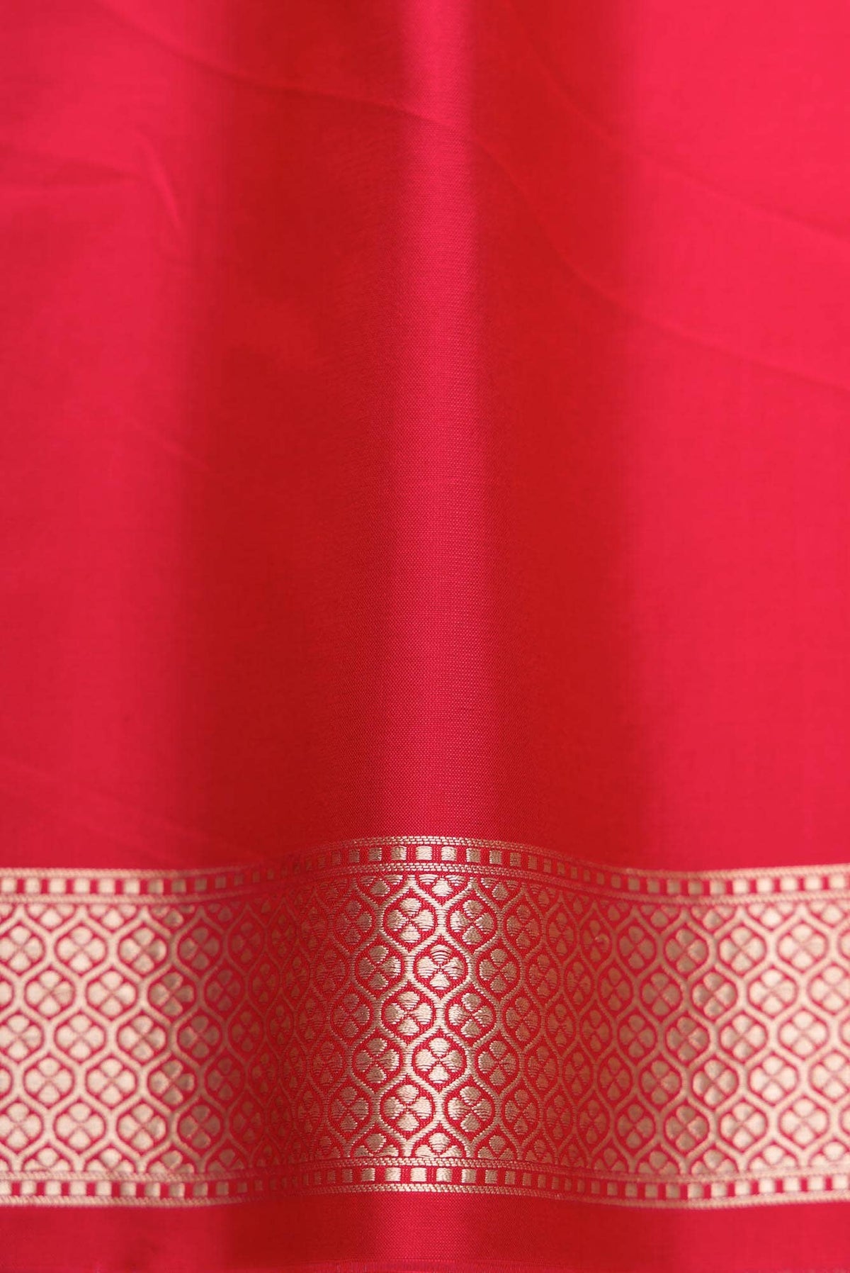 Red Dual Tone Banarasi Silk Saree