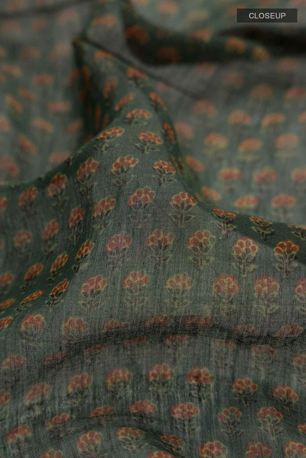 Green Chanderi Silk Cotton Saree