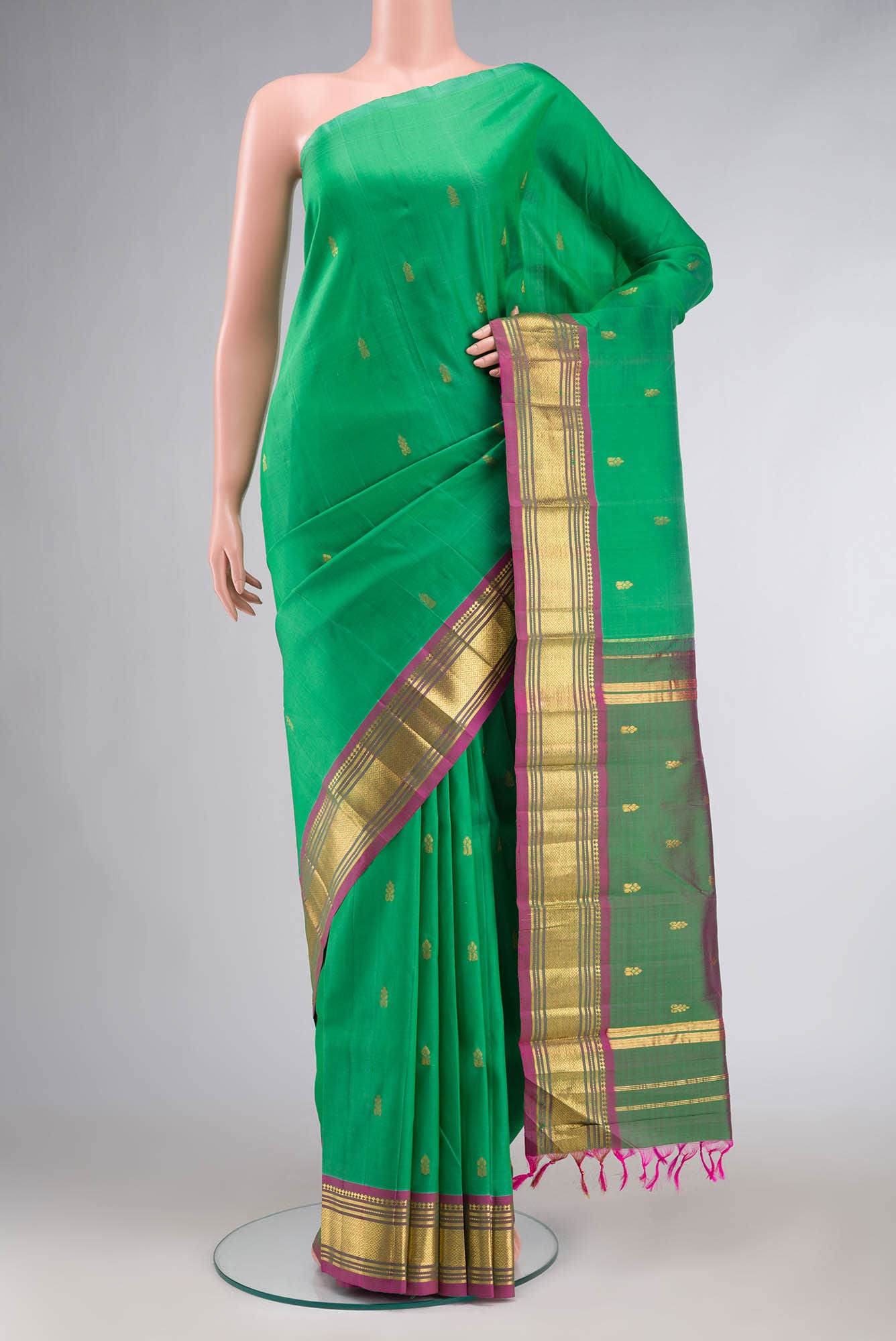 Green Kanchipuram Silk Saree
