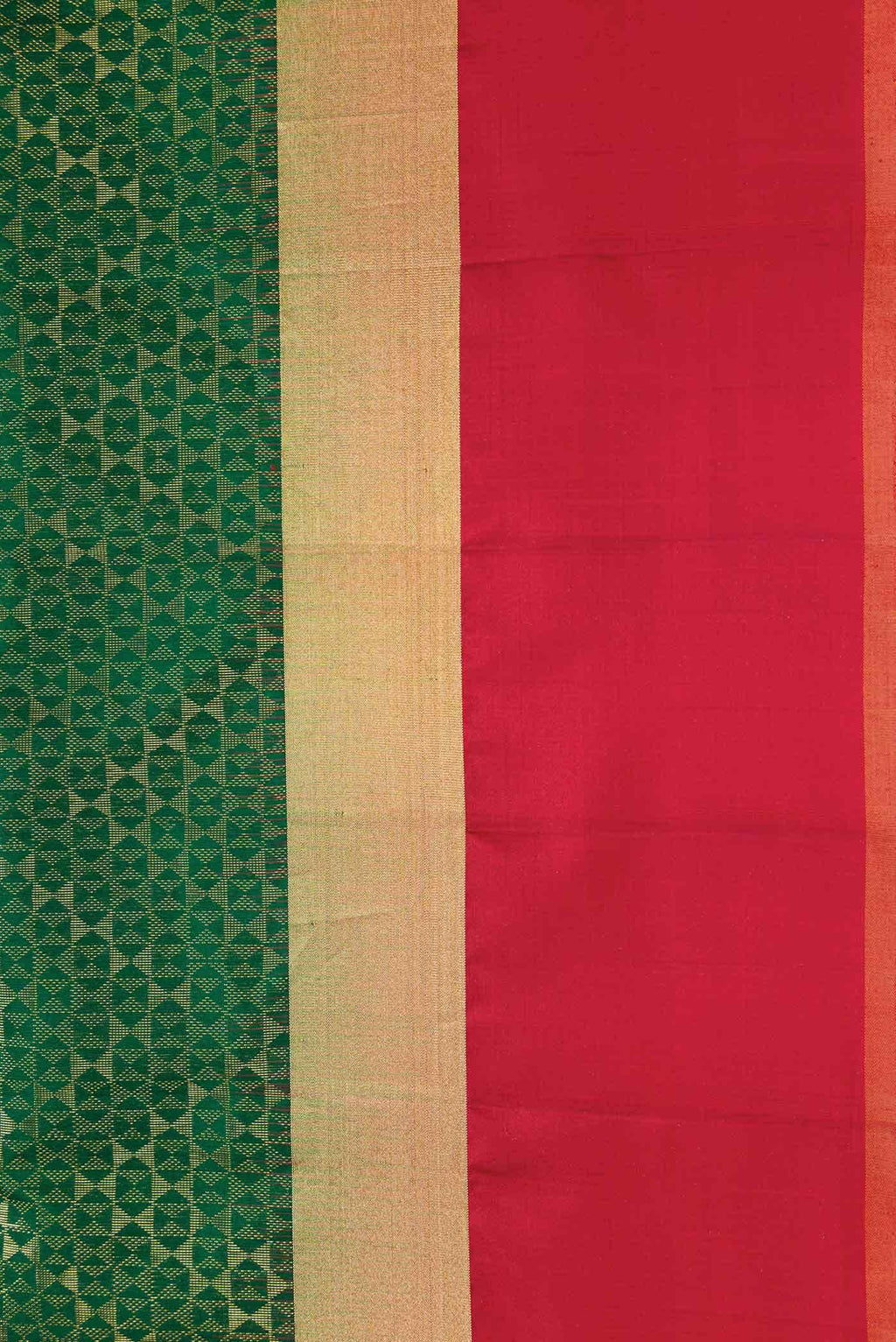 Green Dual Tone Soft Silk Saree