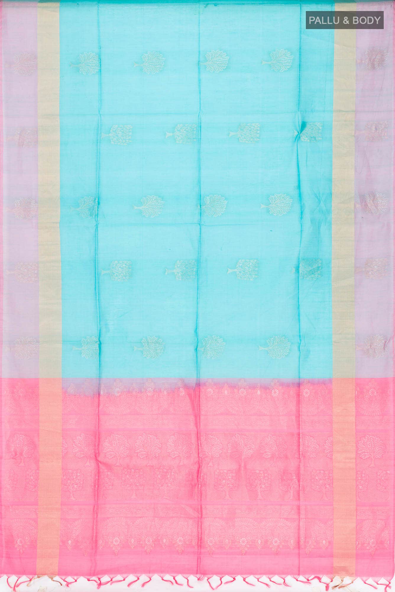 Blue Silk Cotton Saree