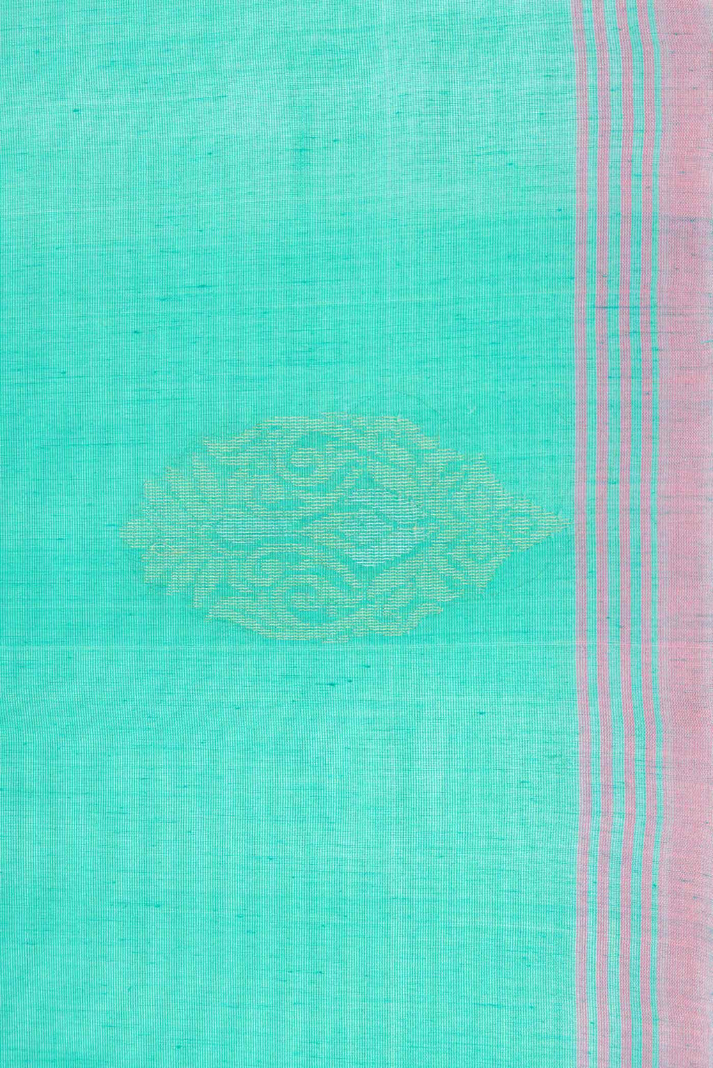 Sea Green Silk Cotton Saree