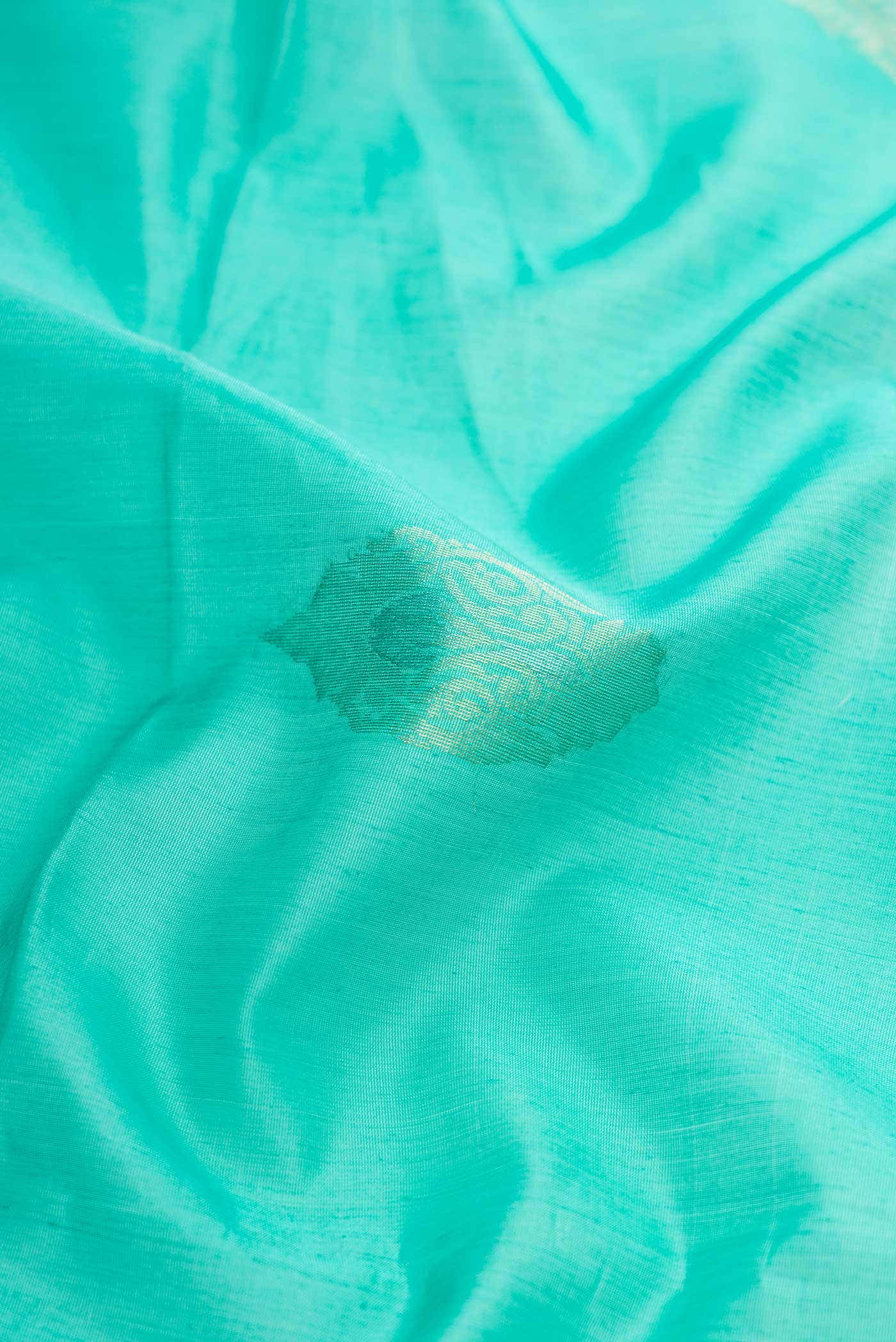 Sea Green Silk Cotton Saree