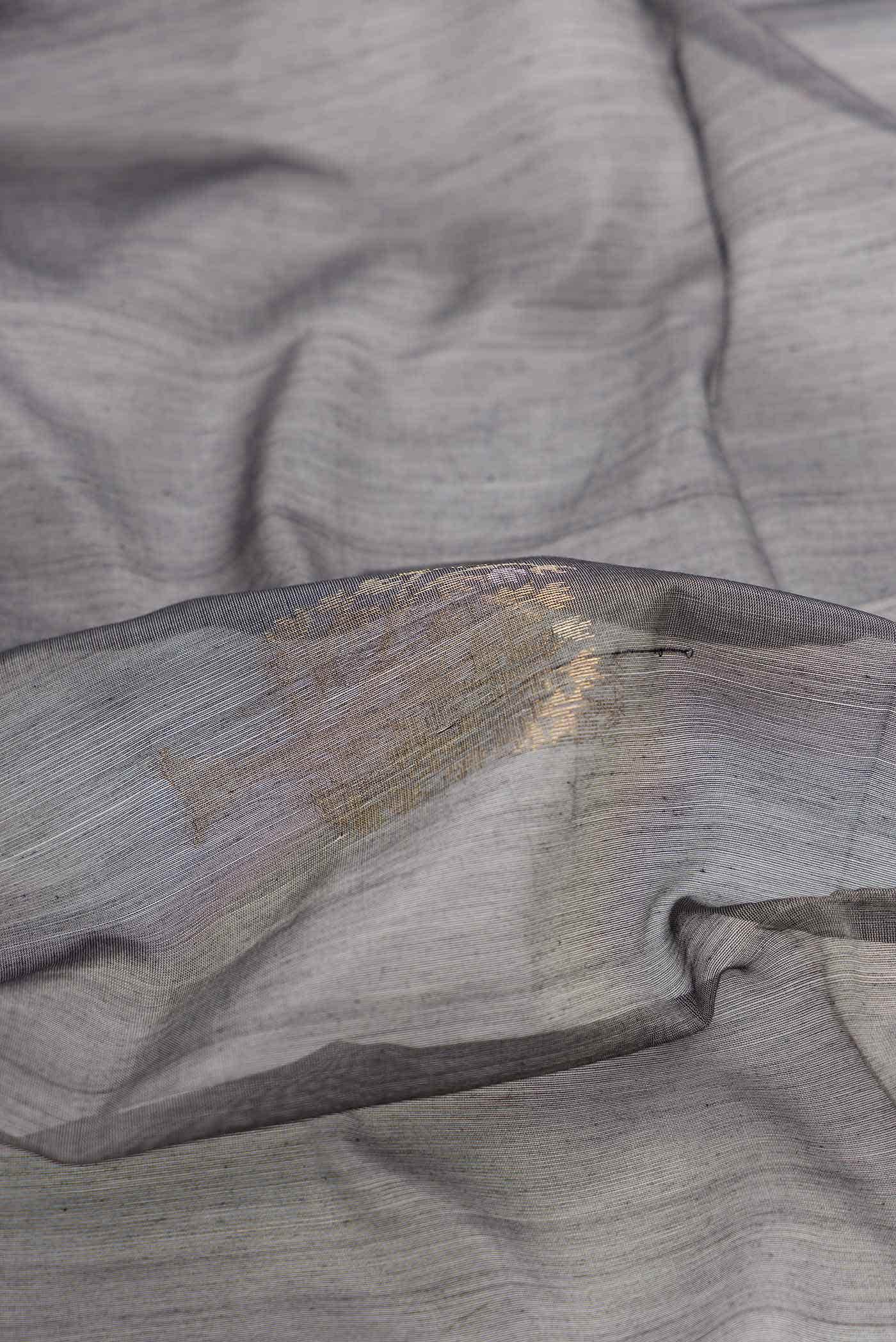 Grey Dual Tone Silk Cotton Saree