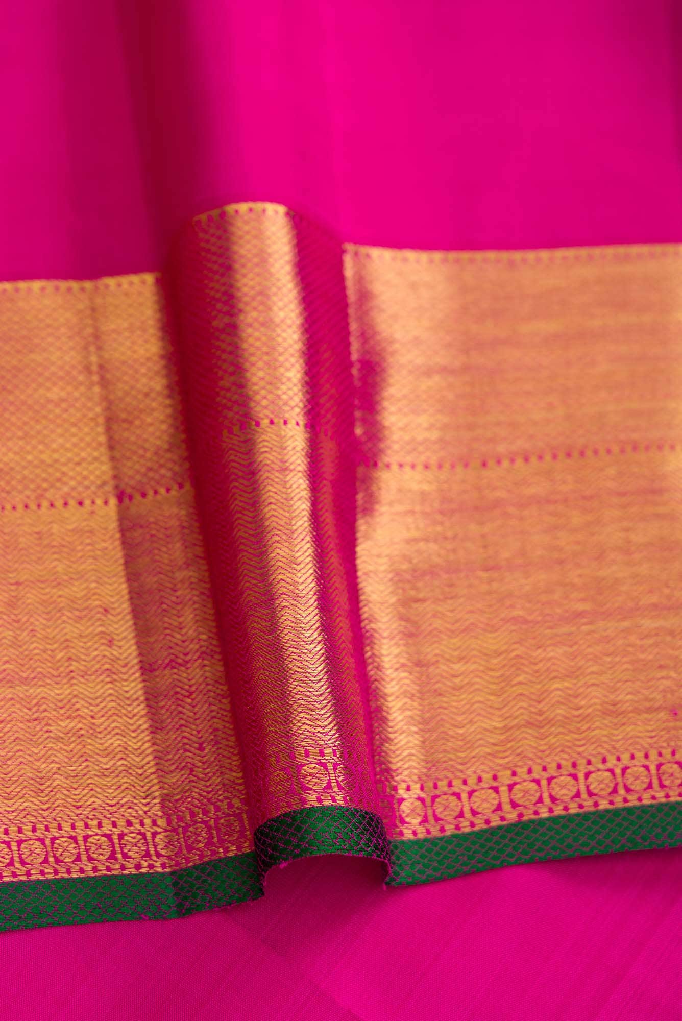 Pink Dual Tone Kanchipuram Silk Saree