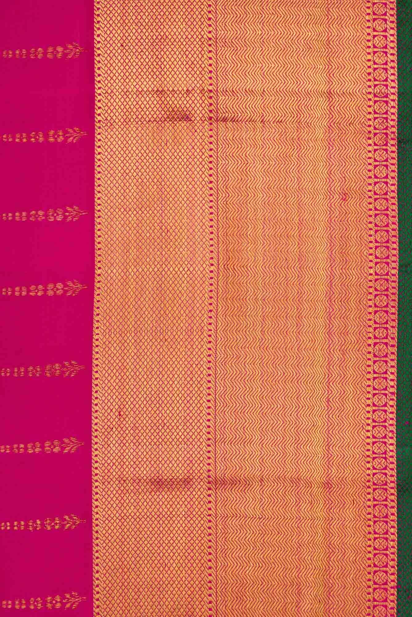 Pink Dual Tone Kanchipuram Silk Saree
