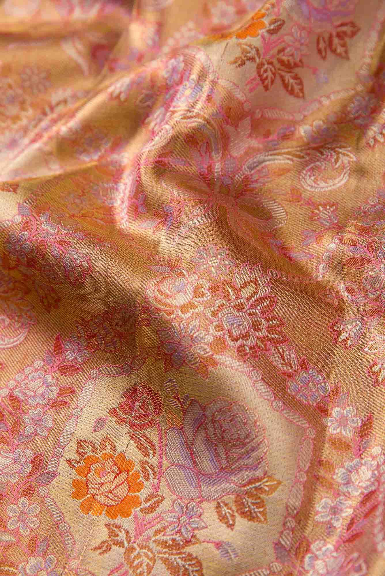 Pink Kanchipuram Tissue Silk Saree