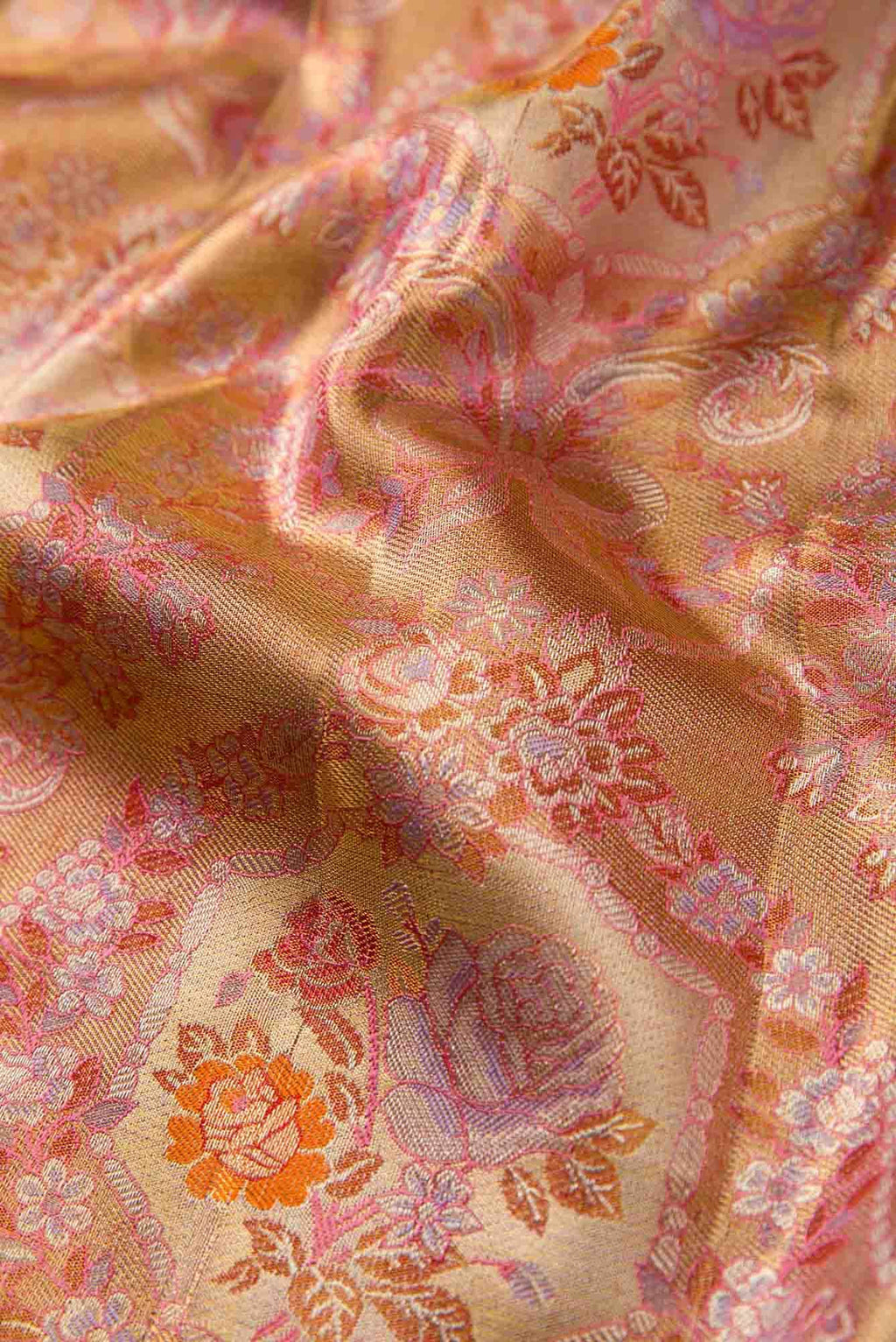 Pink Kanchipuram Tissue Silk Saree