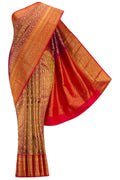 Purple Dual Tone Kanchipuram Tissue Silk Saree