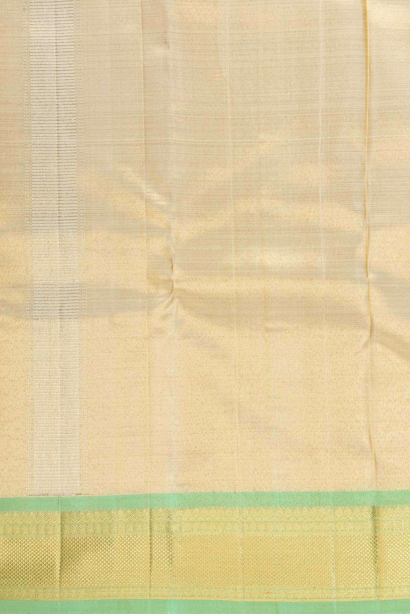 Sandal Silk Dhoti With Angavastram (9X 5) Muzham