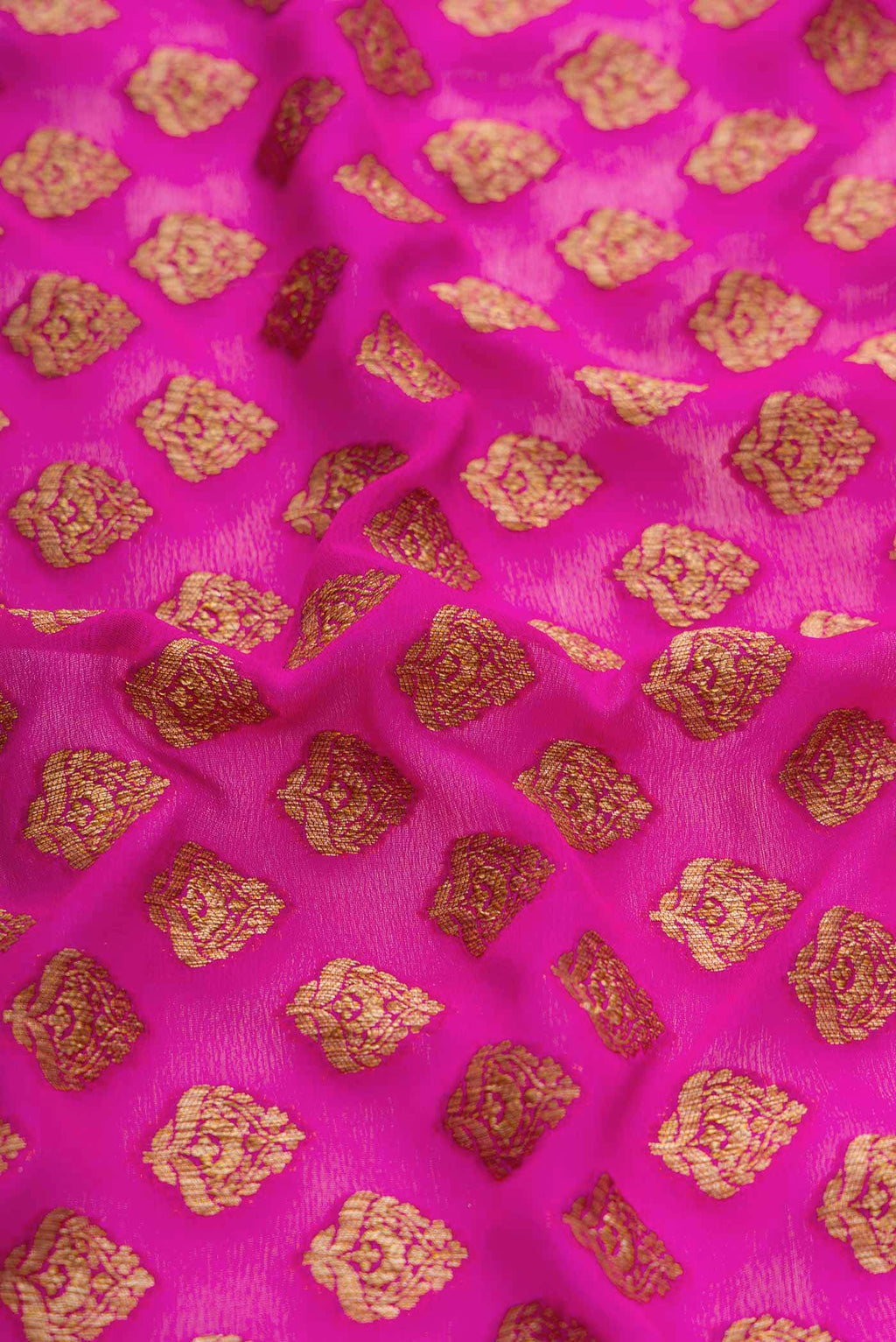Pink Dual Tone Banarasi Georgette Saree