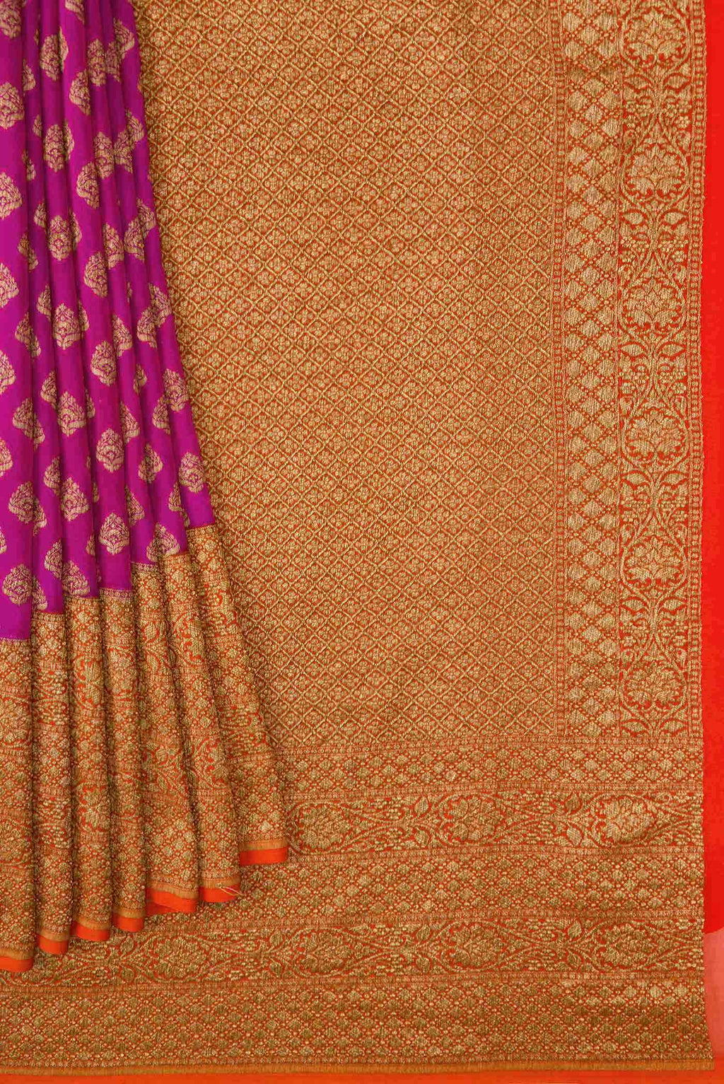 Pink Dual Tone Banarasi Georgette Saree