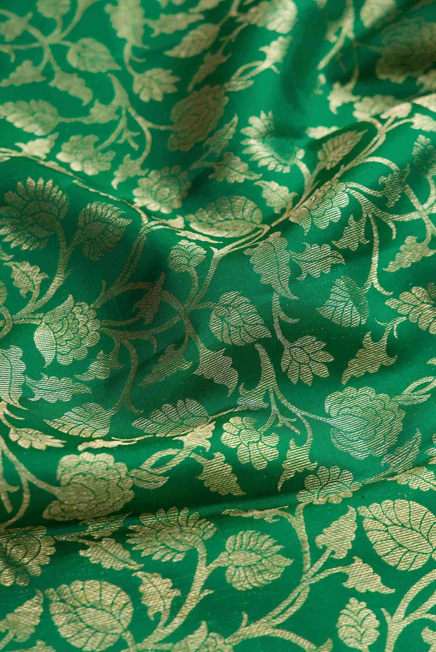 Green Dual Tone Kanchipuram Silk Saree