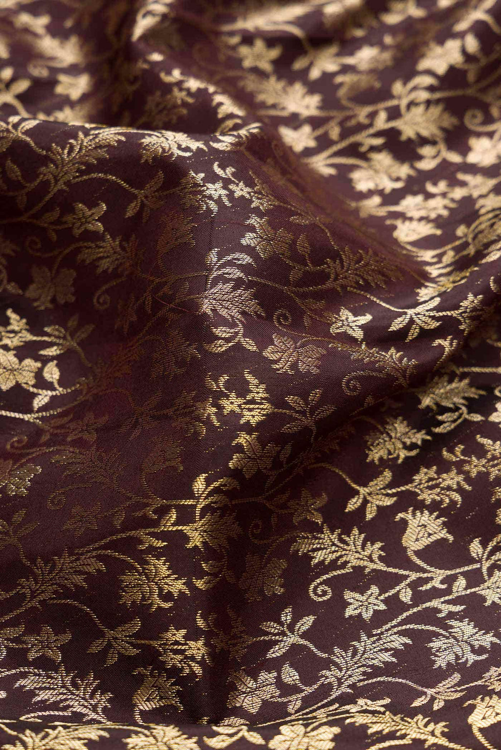 Brown Dual Tone Kanchipuram Silk Saree
