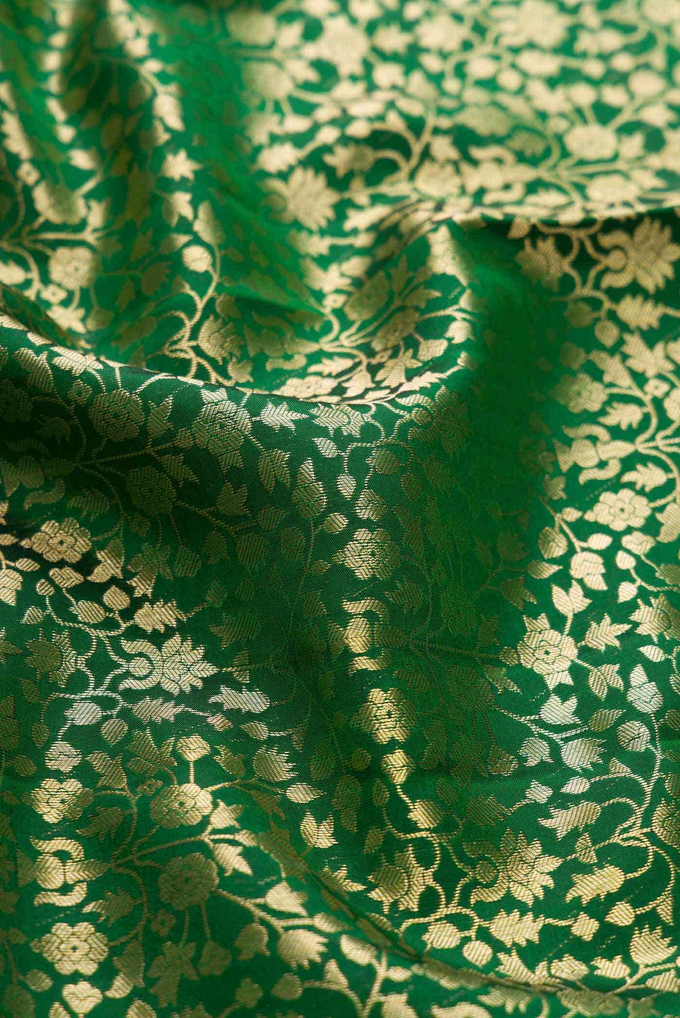 Green Dual Tone Kanchipuram Silk Saree