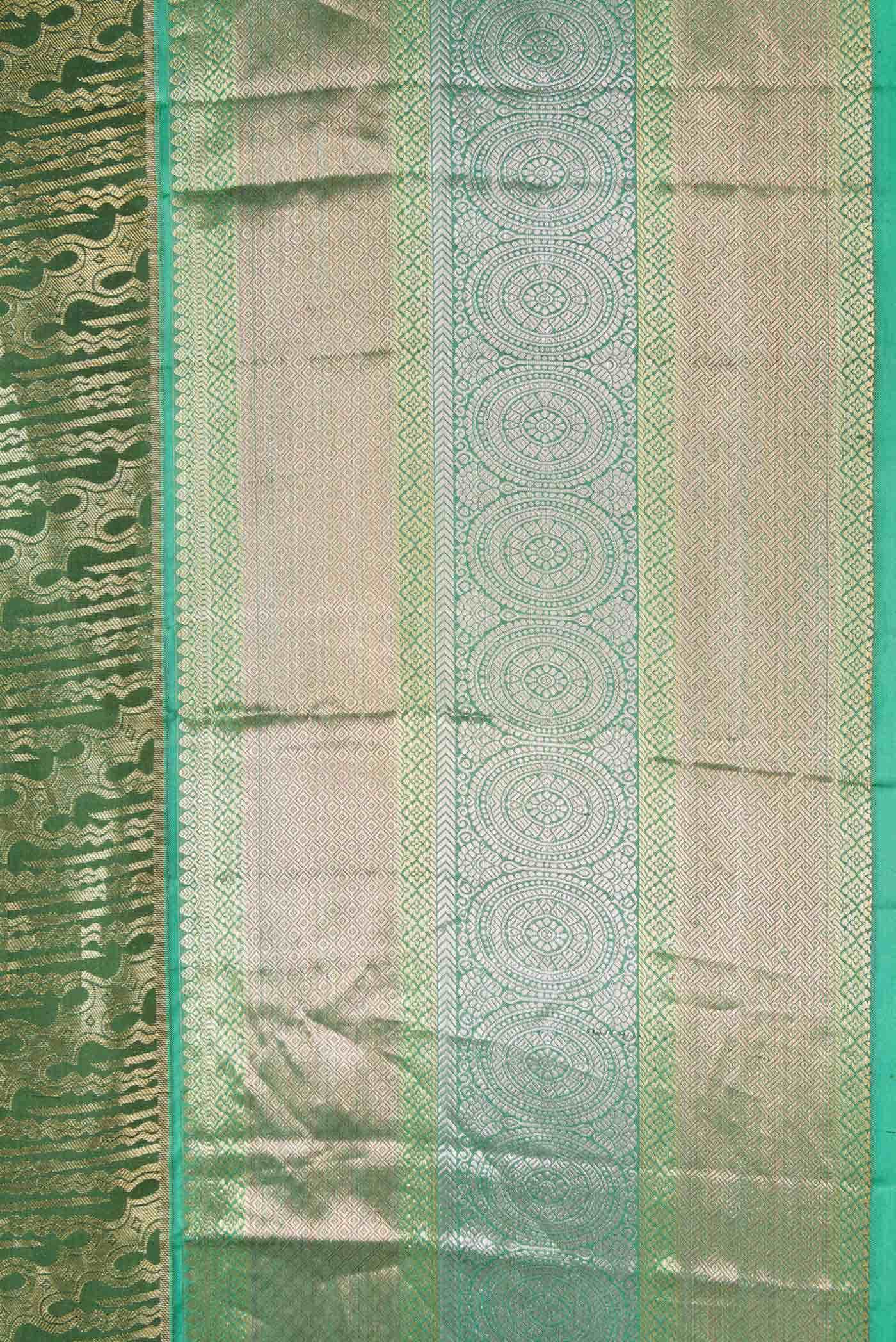 Green Dual Tone Kanchipuram Silk Saree