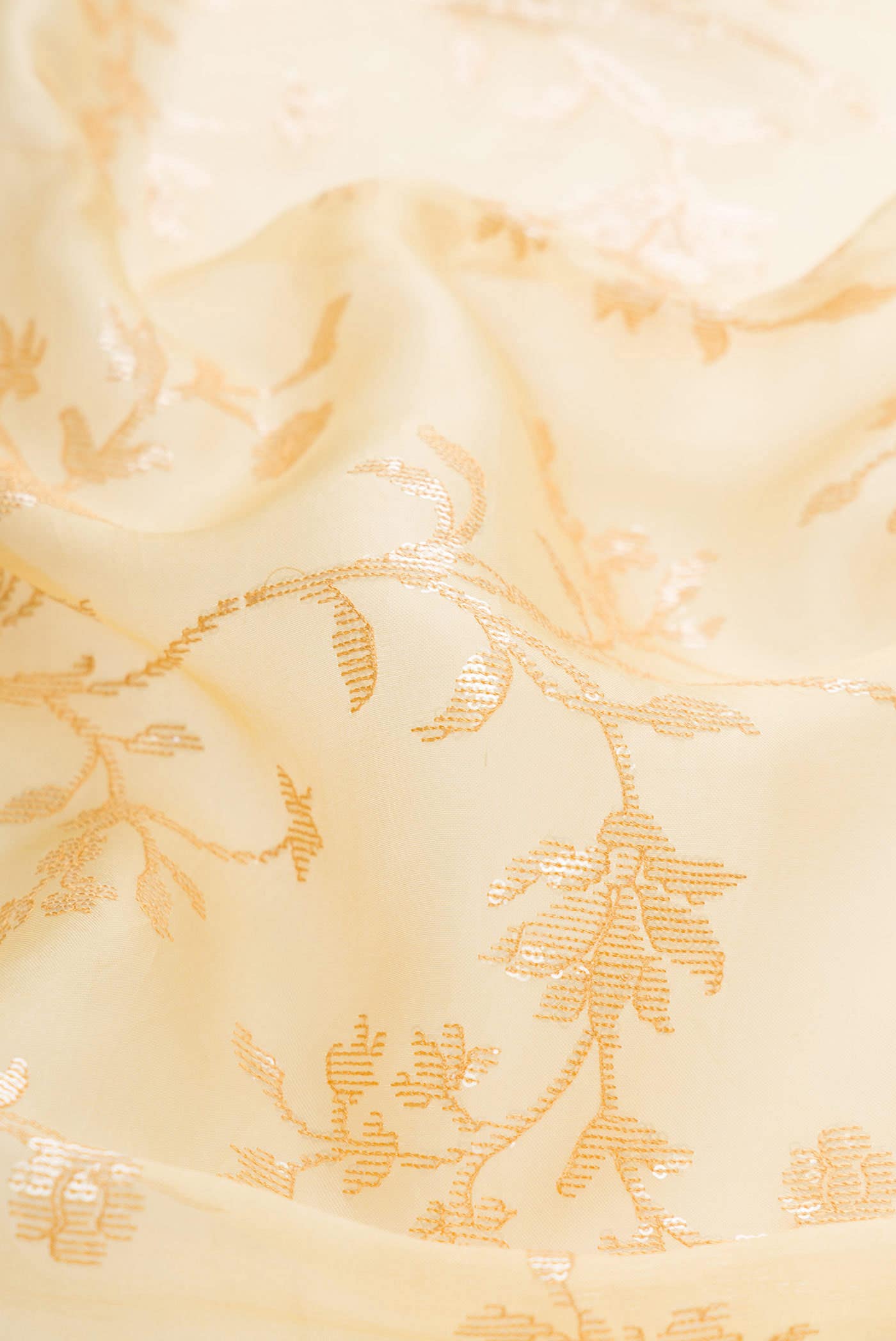 Sandal Organza Silk Saree