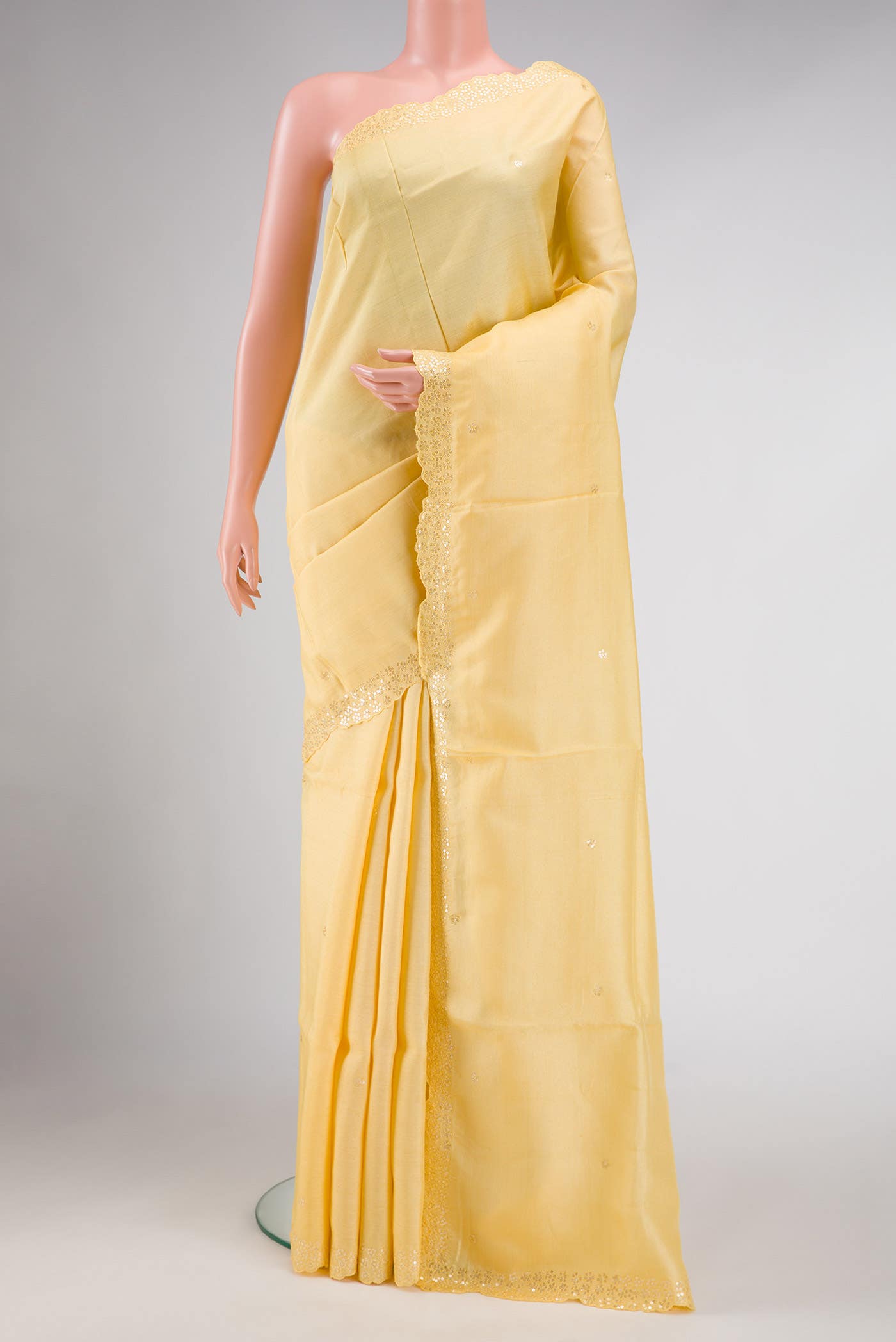Sandal Tussar Silk Saree