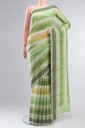 Green Bhagalpuri Tussar Silk Saree