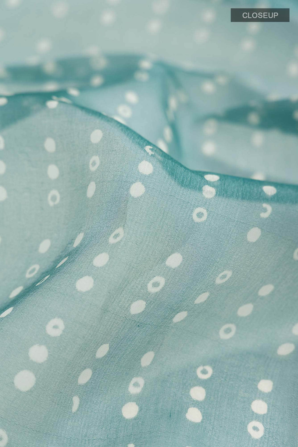 Blue Organza Silk Saree