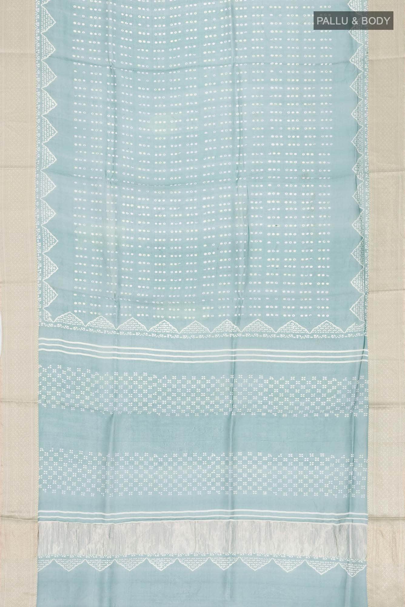 Blue Organza Silk Saree