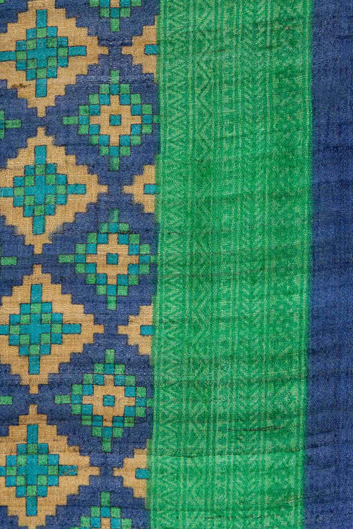 Royal Blue Jute Silk Saree