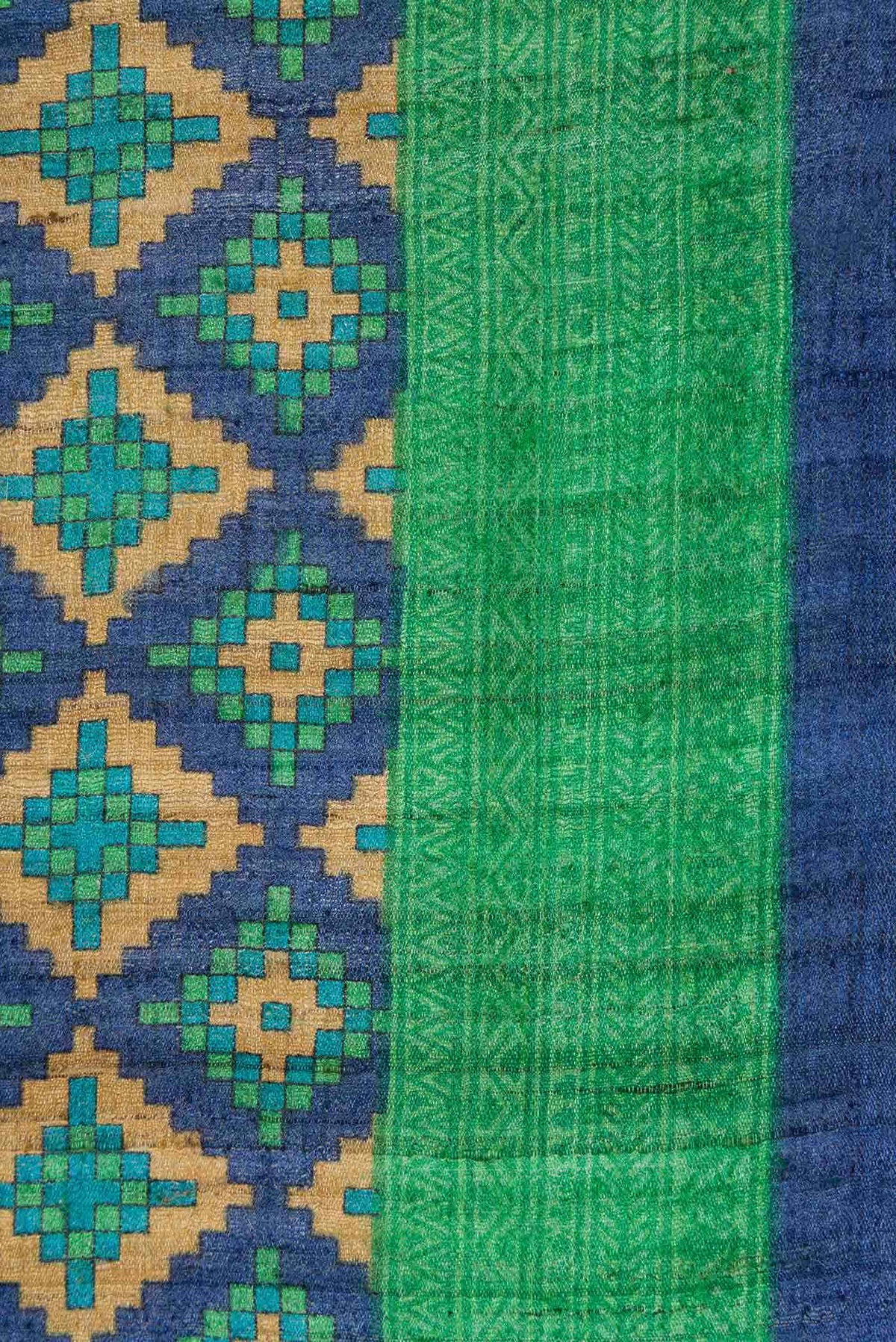 Royal Blue Jute Silk Saree