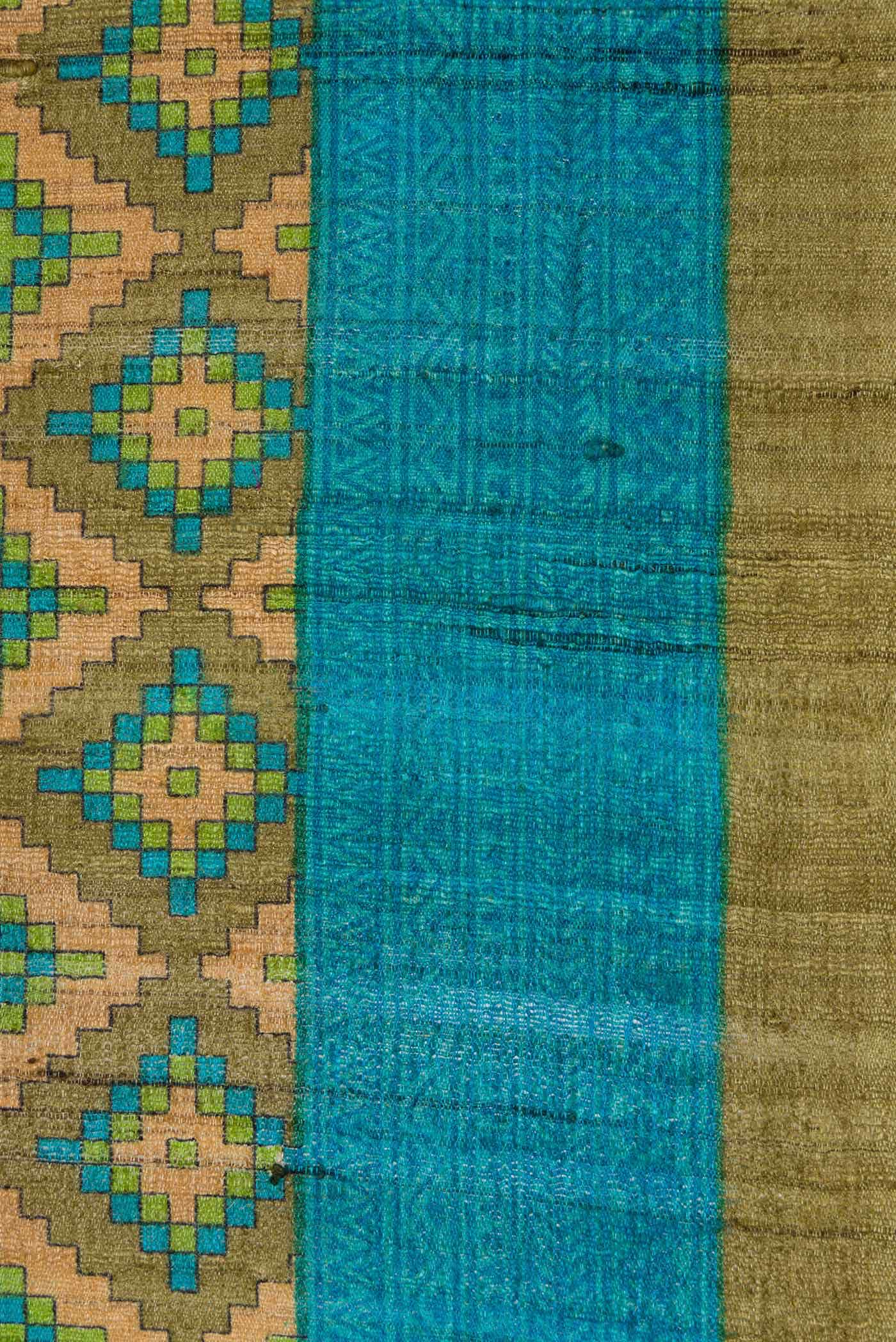 Green Jute Silk Saree