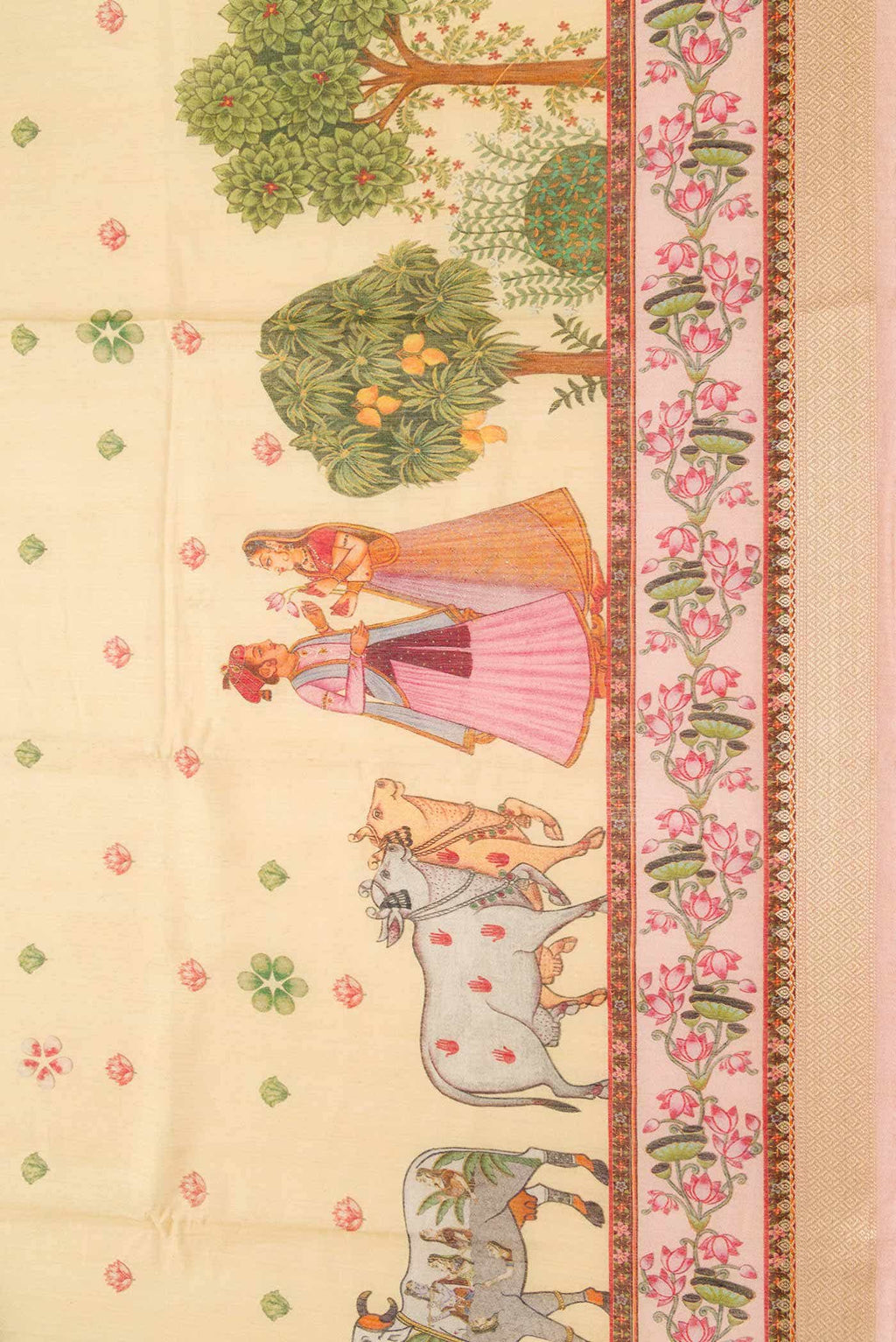 Sandal Chanderi Silk Saree