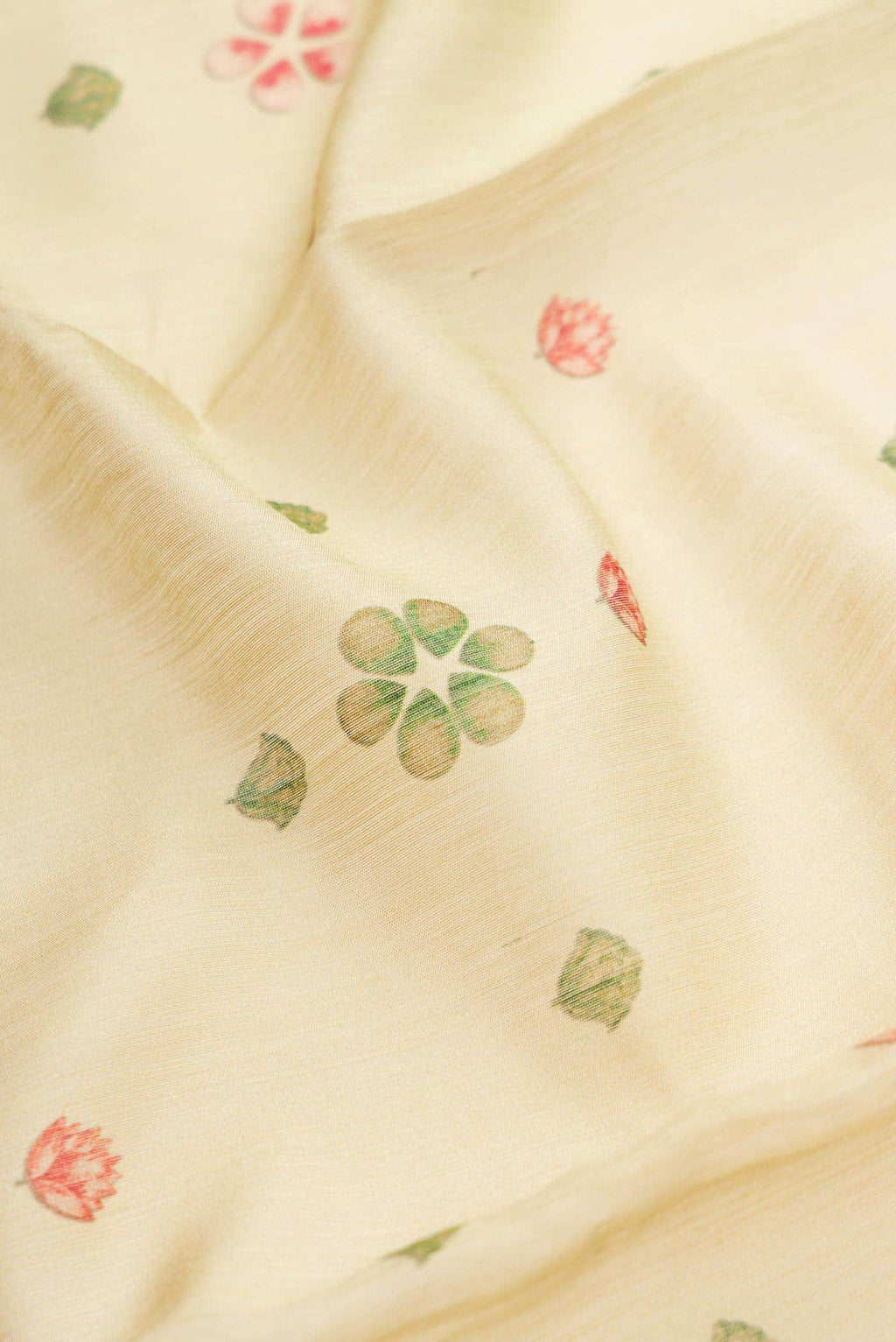 Pista Green Chanderi Silk Saree