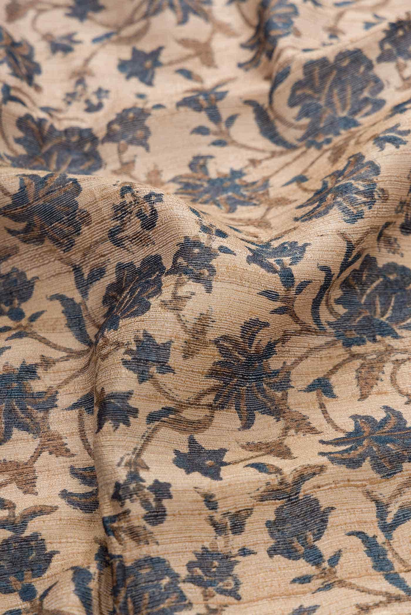 Beige Jute Silk Saree