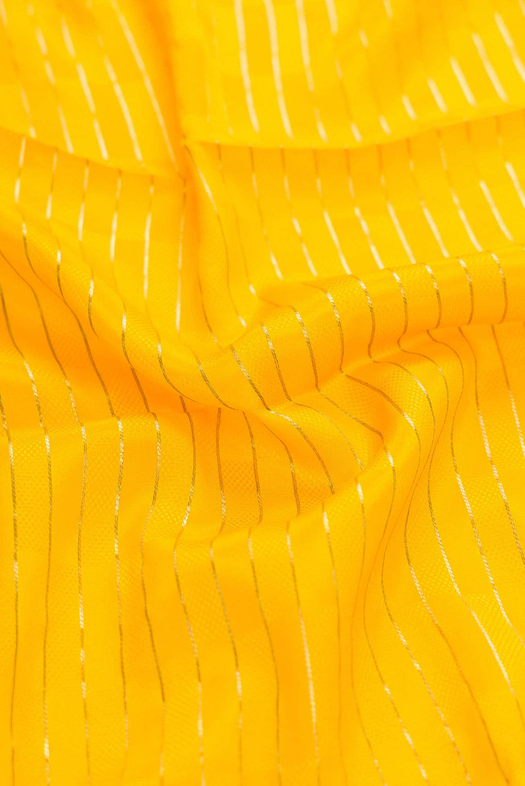 Mustard Dual Tone Mysore Crepe Saree