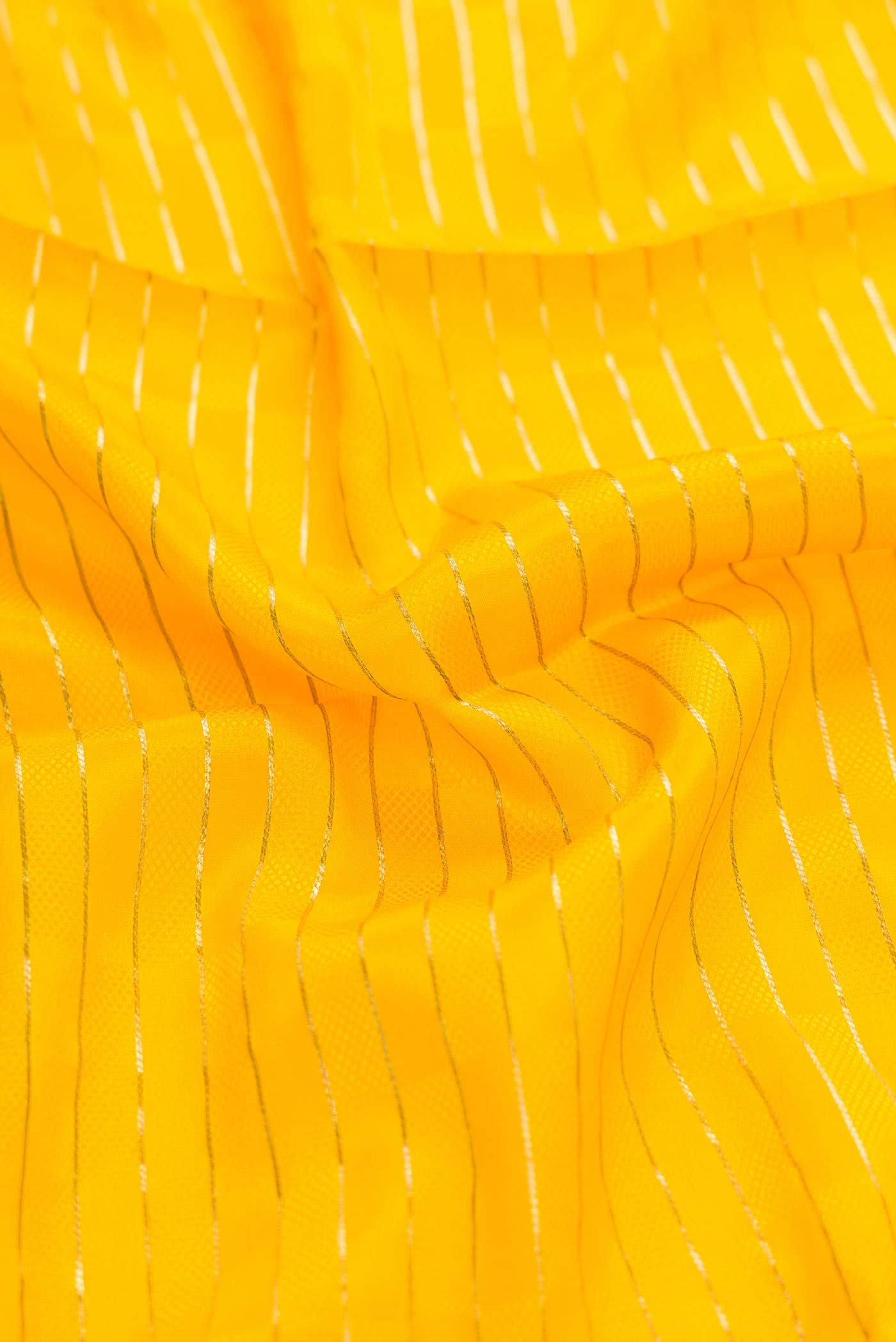 Mustard Dual Tone Mysore Crepe Saree