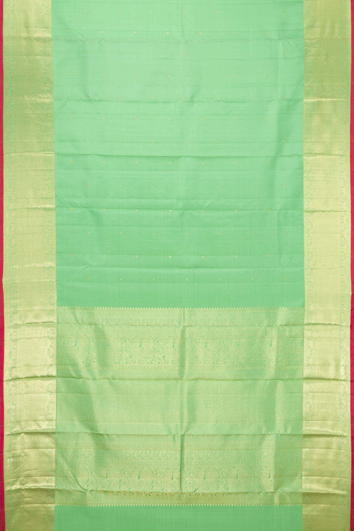 Green Dual Tone Kanchipuram Silk Saree