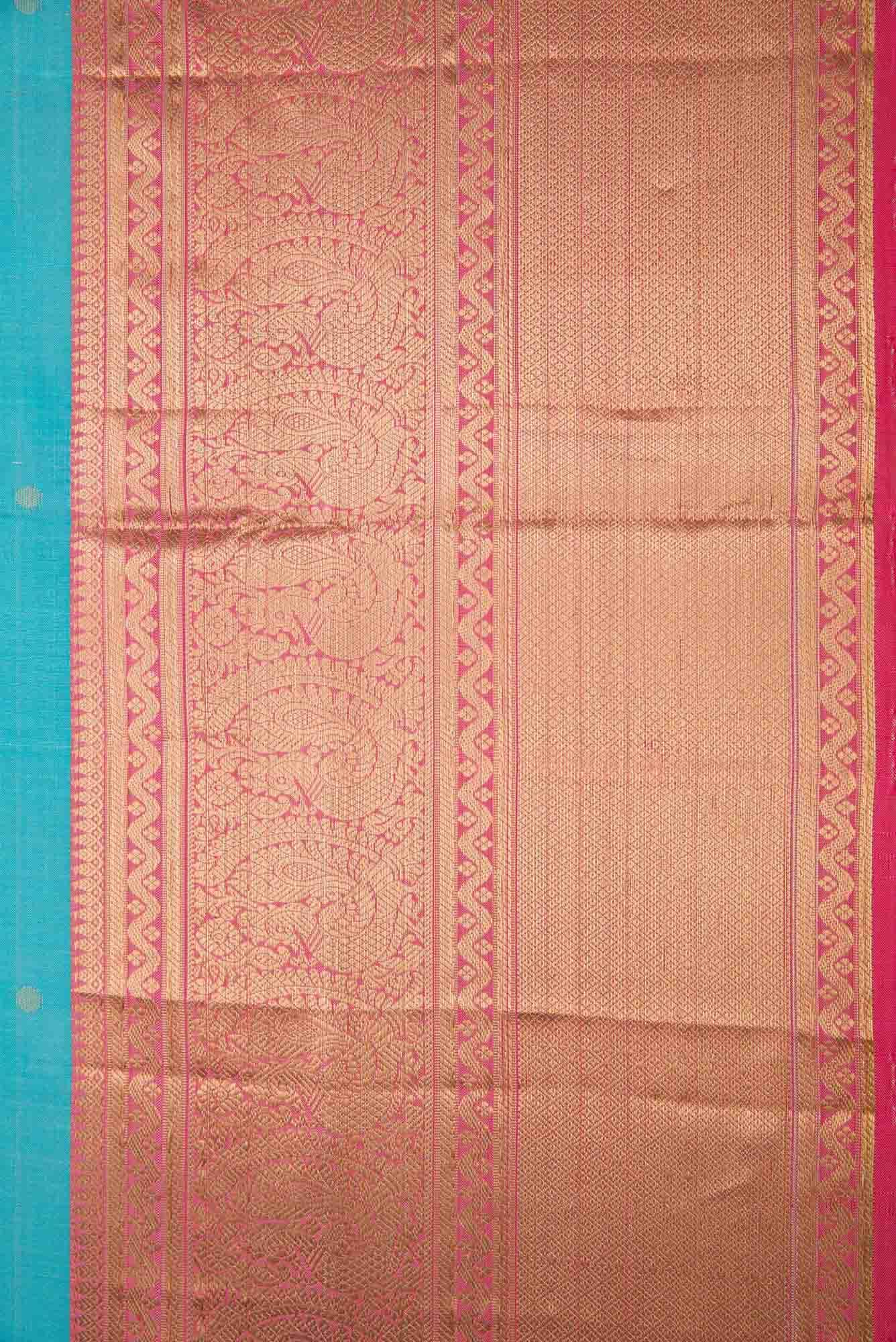 Sky Blue Dual Tone Soft Silk Saree